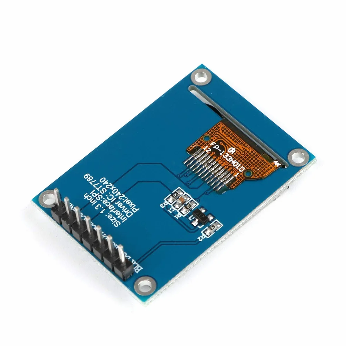 DollaTek Modu? wy?wietlacza TFT LCD 1,3 cala 240 x 240 IPS 65K pe?ny kolor 3,3 V z interfejsem SPI ST7789 sterownik IC dla 51 STM32