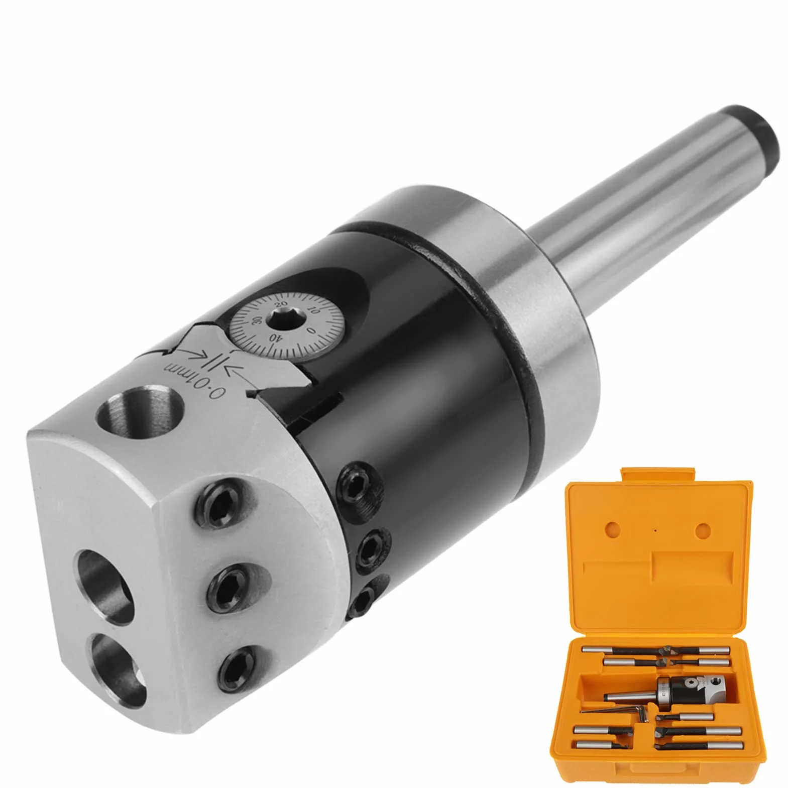 ZESTAW Głowic Wytaczarskich, ZESTAW Głowicy Wytaczarskiej 2 12 szt. Wytaczadła z Węglików Spiekanych MT2 M10 F1-12 Głowica Wytaczarska 50 Mm z 9 szt. Wytaczadeł 12 Mm