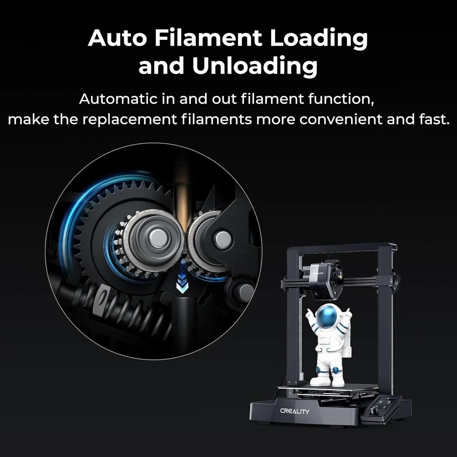 Creality Ender-3 V3 SE drukarka 3D dla początkujących z automatycznym poziomowaniem, wytłaczarka Sprite Direct, prędkość drukowania 250 mm/s, przestrzeń montażowa 220 × 220 × 250 mm