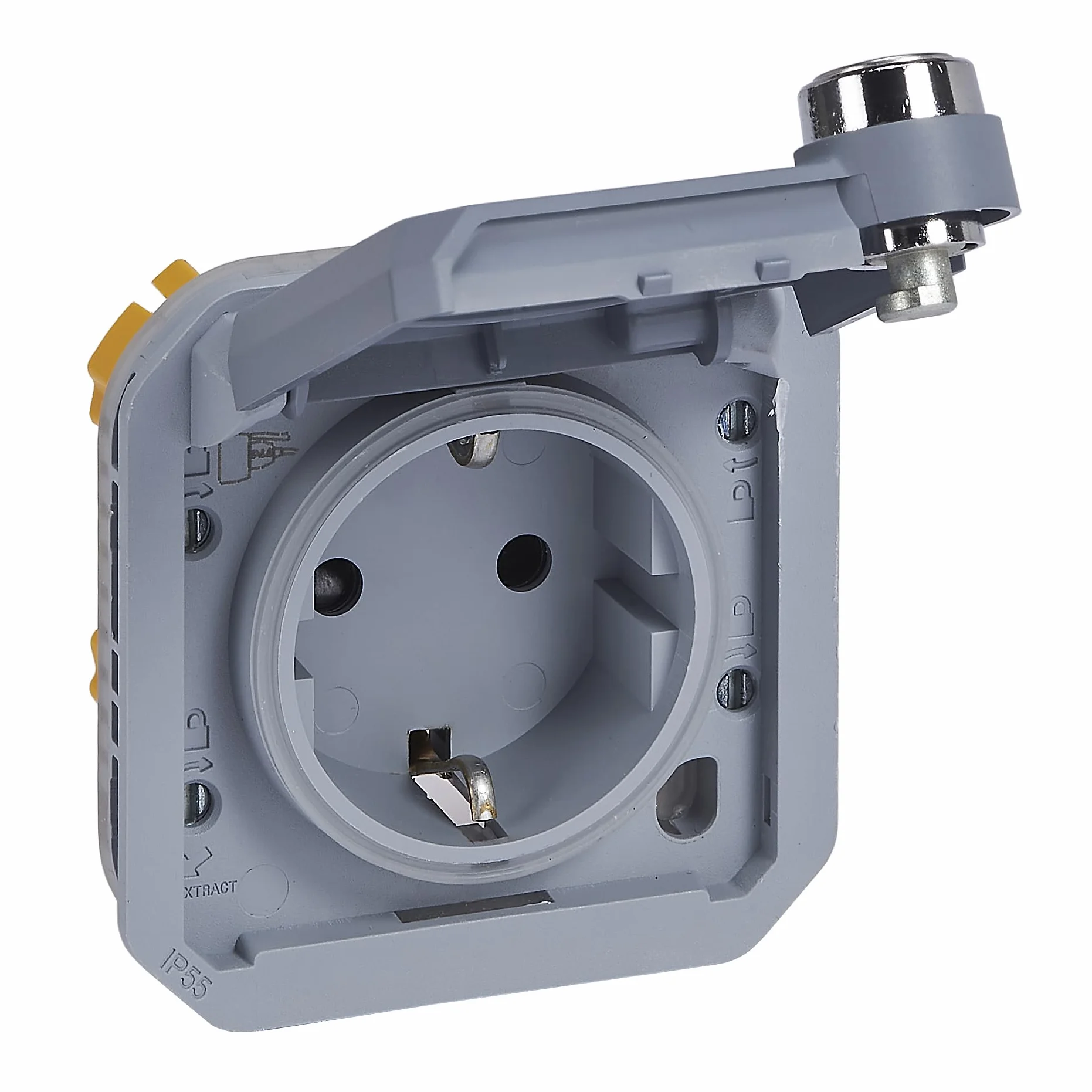 Legrand Plexo New Gniazdo Wtykowe Schuko IP55 IK08 16A 250V