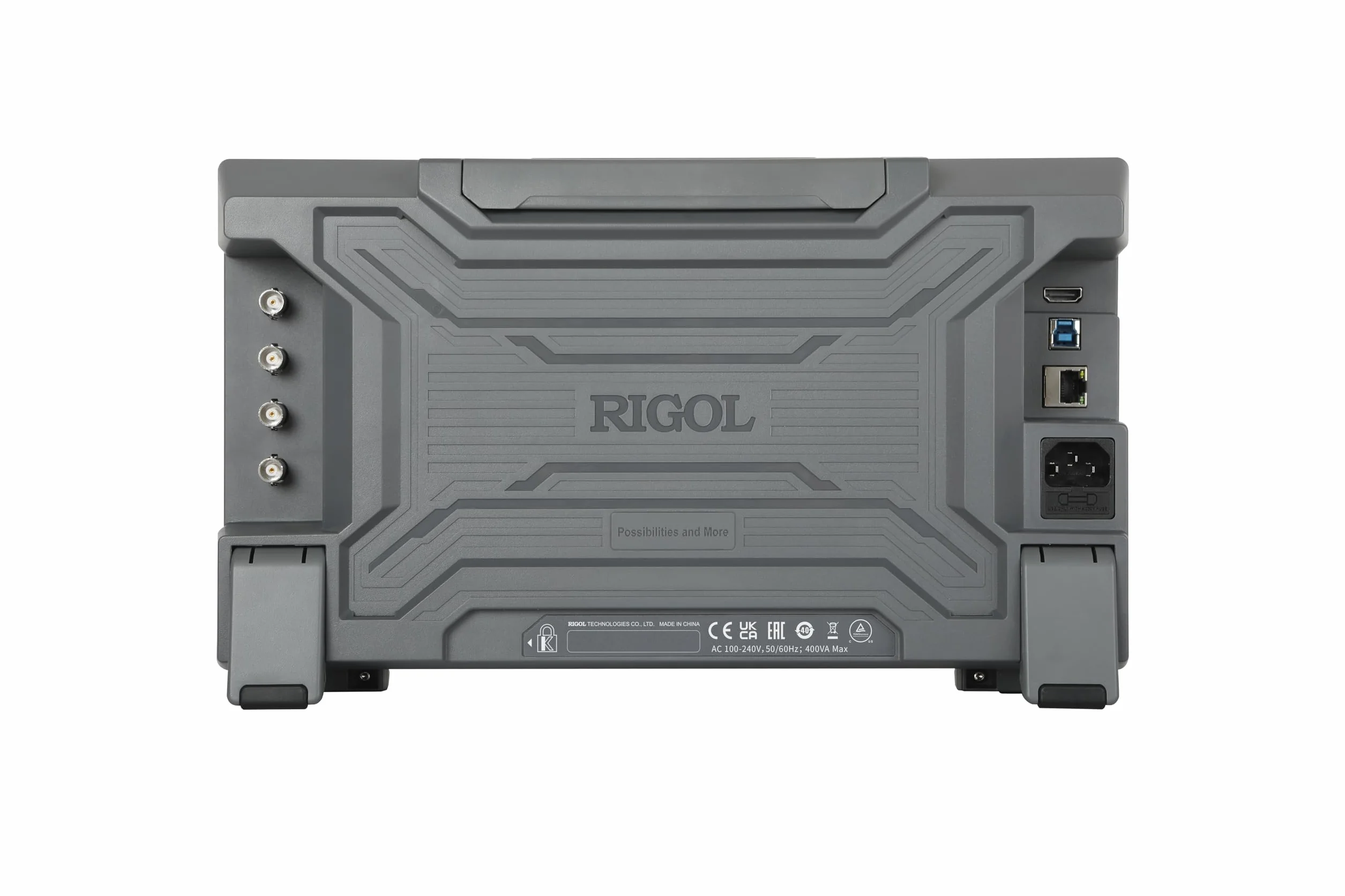 RIGOL DHO1204 Cyfrowy Oscyloskop 4 kanały 12 bitów 200 MHz 2 GSa/s 50 Mpts ekran dotykowy 10,1 cala
