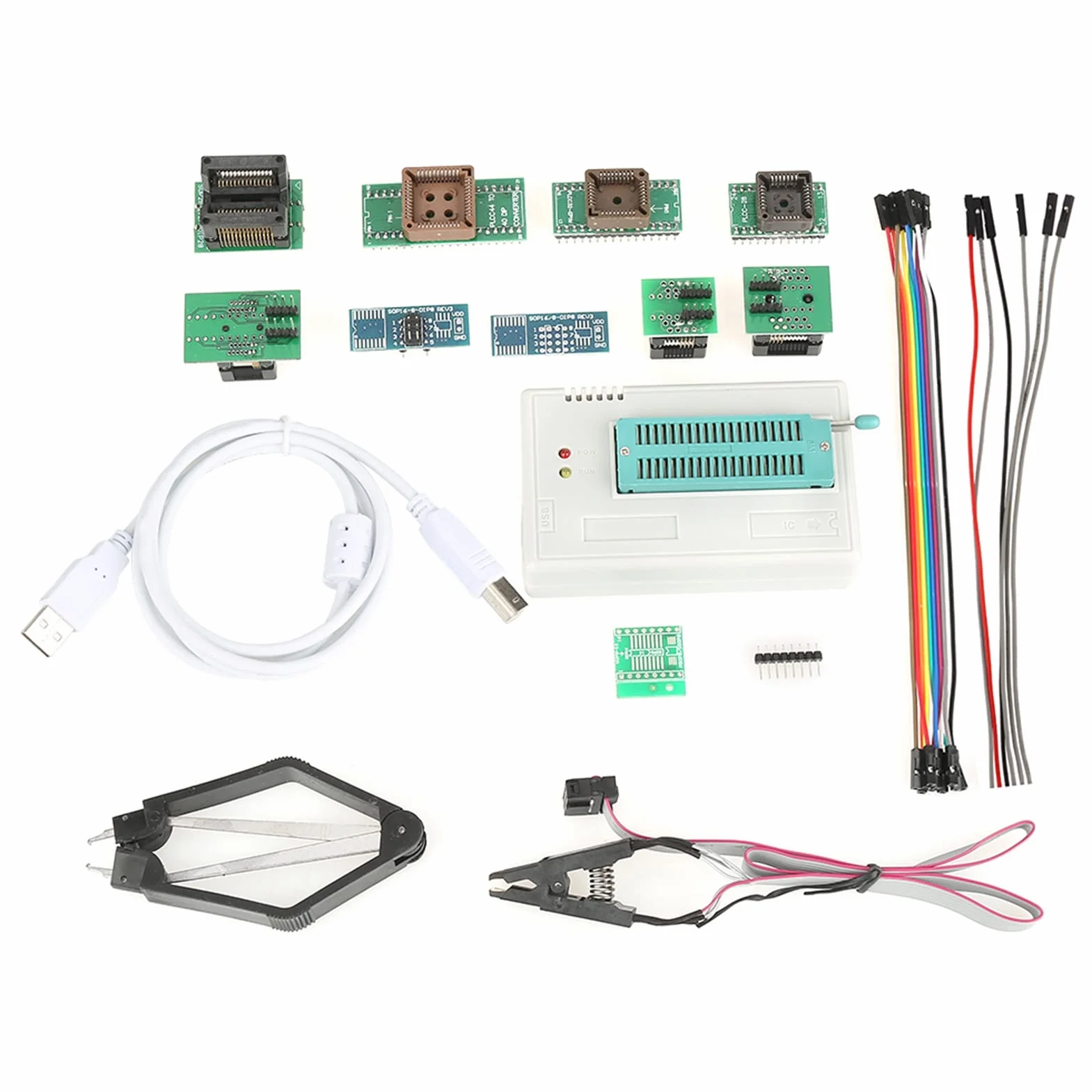 Tl866Ii Tl866 8051 P Usb Uniwersalny Programator do Tl866Ii Plus Eeprom Flash 8051 Avr Mcu Gal Pic z 10 Adapterami