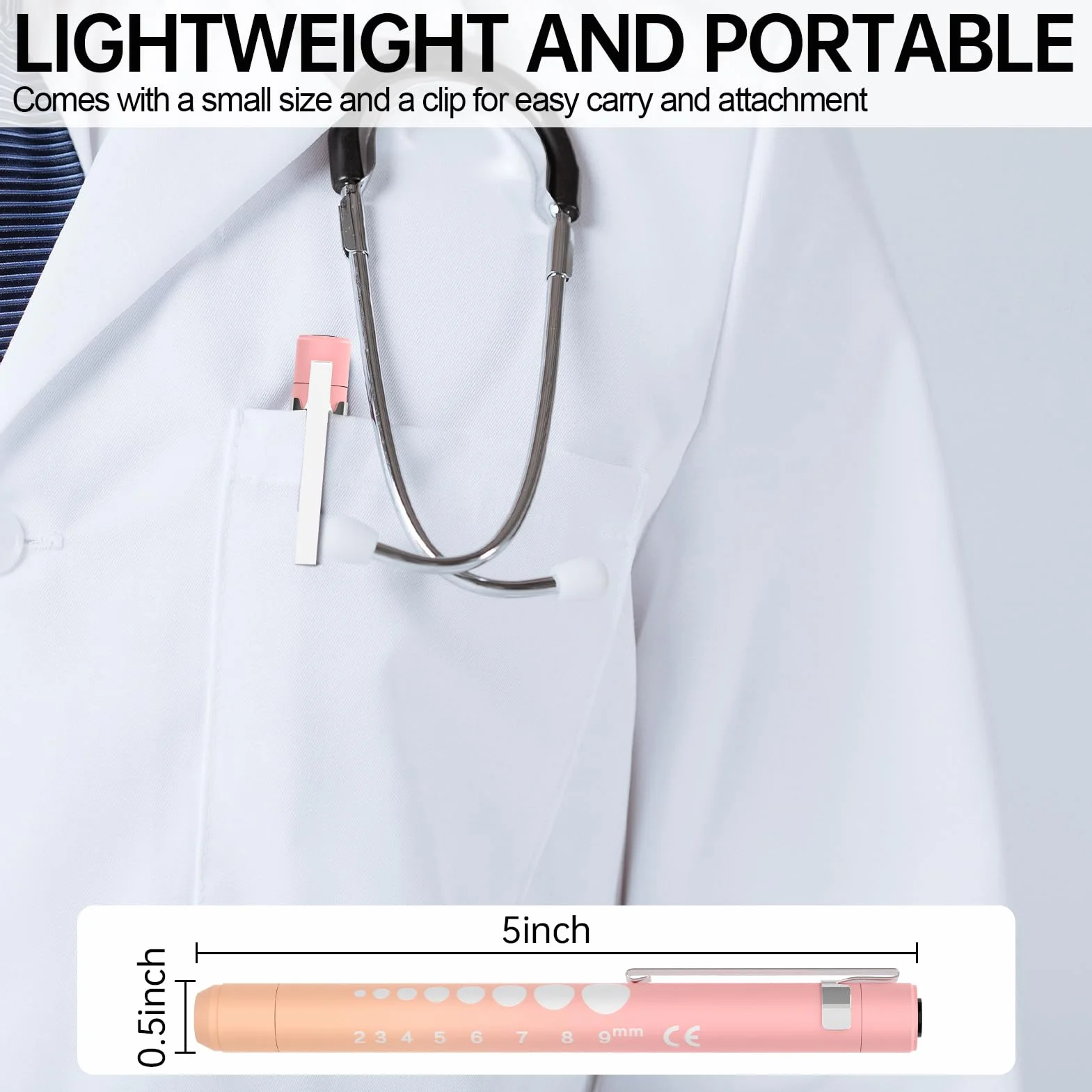 Charging Pen Light (różowy i pomarańczowy gradient)