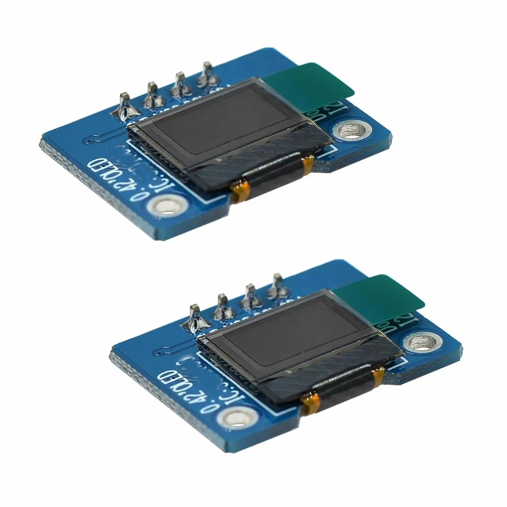 Moduł wyświetlacza OLED 0,42 cala 72x40 I2C 3,3V biały 2 sztuki