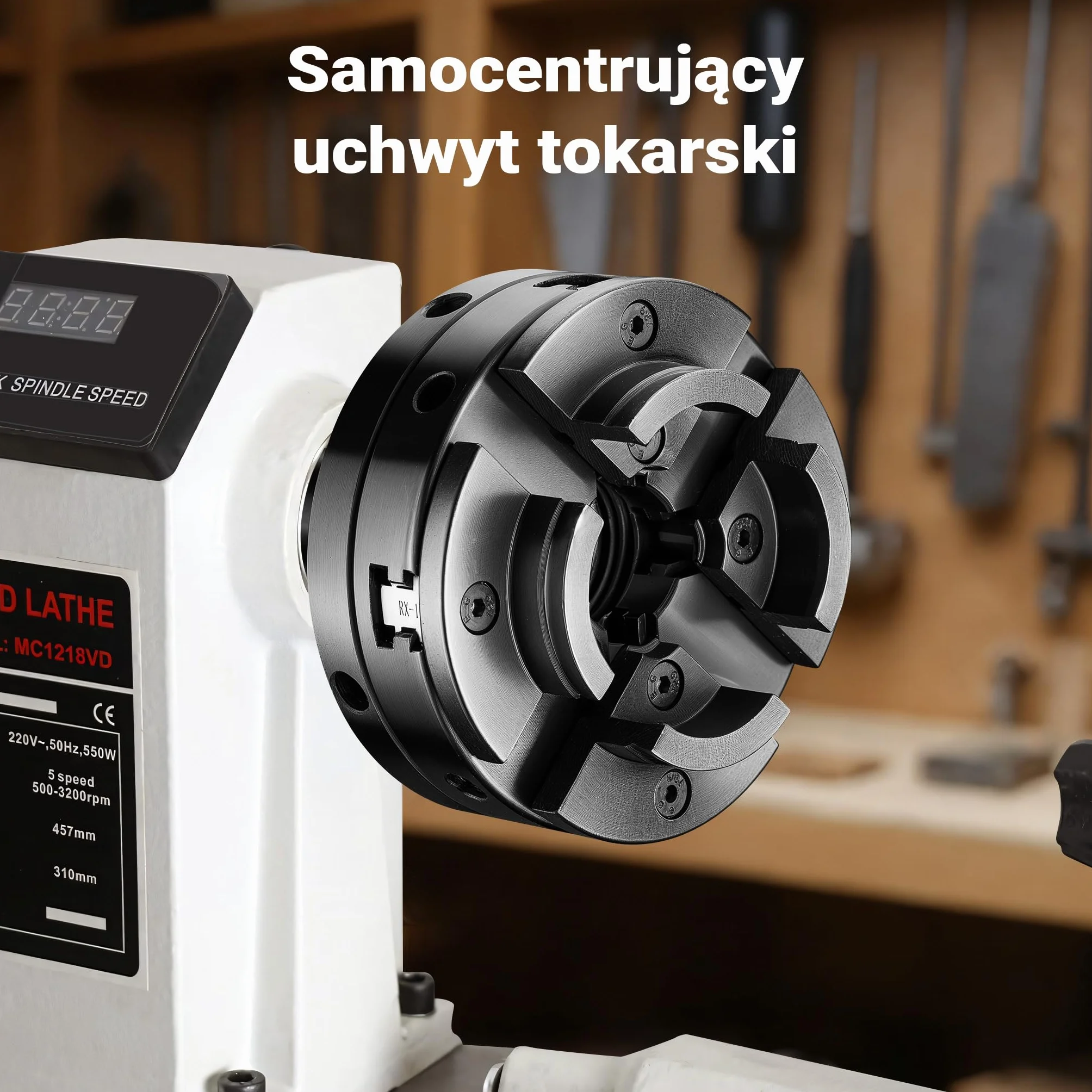 Wiltec Uchwyt tokarski M33 x 3,5 stożek Morse'a 2 część zamienna 550 W
