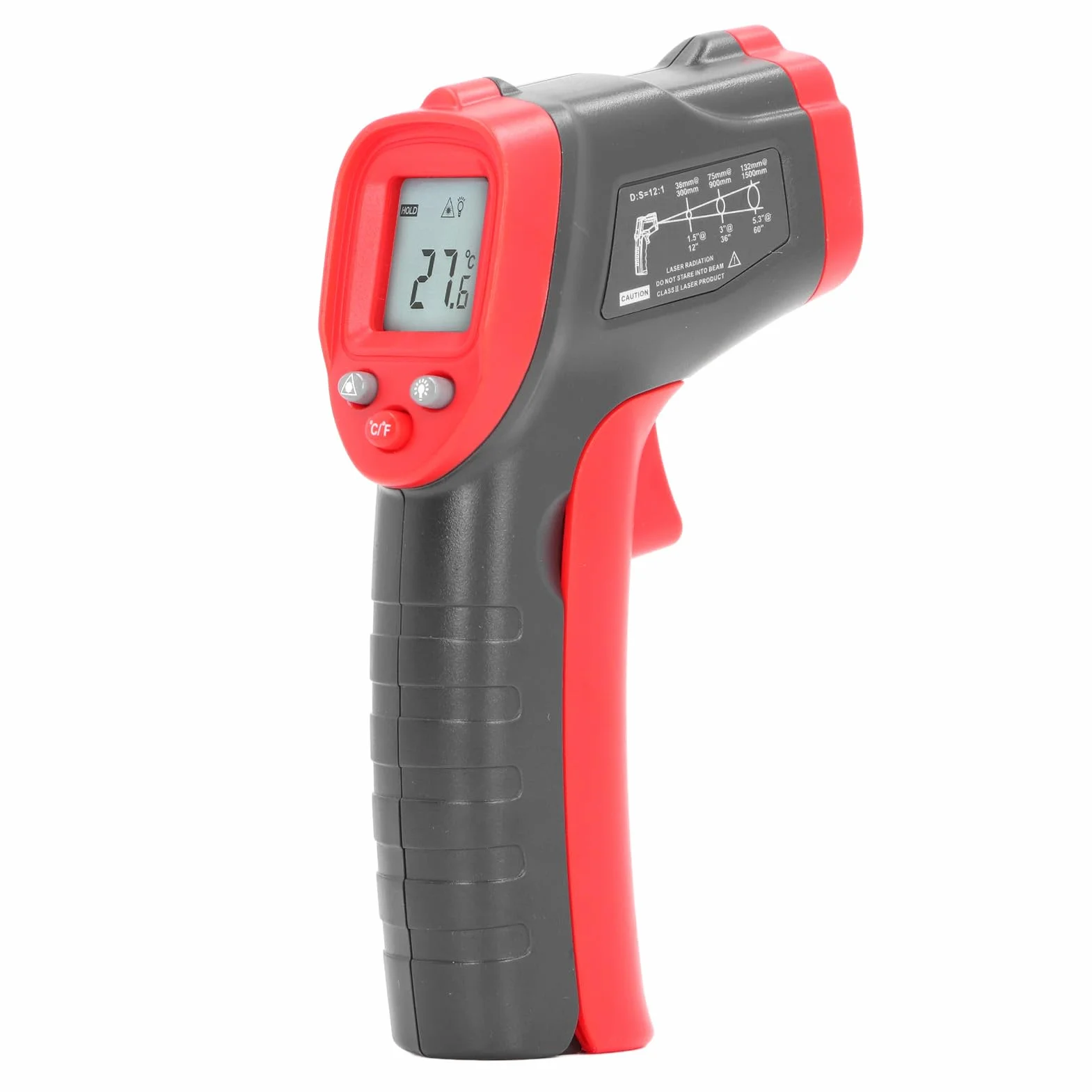 Pistolet do Pomiaru Temperatury na podczerwień, -50 ℃ ~ 550 ℃ (-58 ℉ ~ 1022 ℉), Laserowy Czytnik Temperatury Powierzchni, Ręczny Pistolet do Pomiaru Temperatury do Gotowania