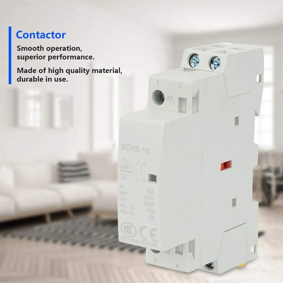 Stycznik AC 16A 2NO 220V/230V 50/60Hz na szynę Din