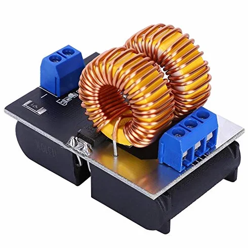 Moduł nagrzewnicy indukcyjnej 120 W, moduł BYS459-1500 Mini ZVS płyta grzewcza indukcyjna 5 V-12 V do ogrzewania wysokiej częstotliwości