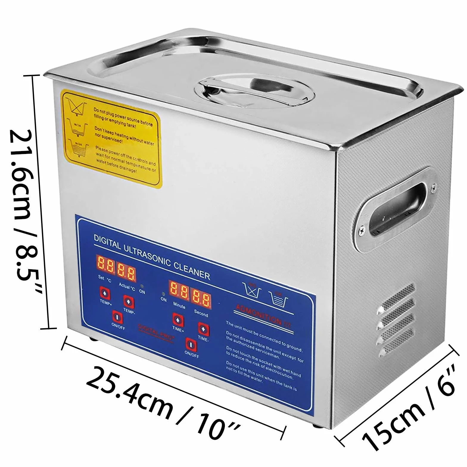JPS-20A Ultradźwiękowa myjka czyszcząca 3 l z ogrzewaniem i cyfrowym timerem