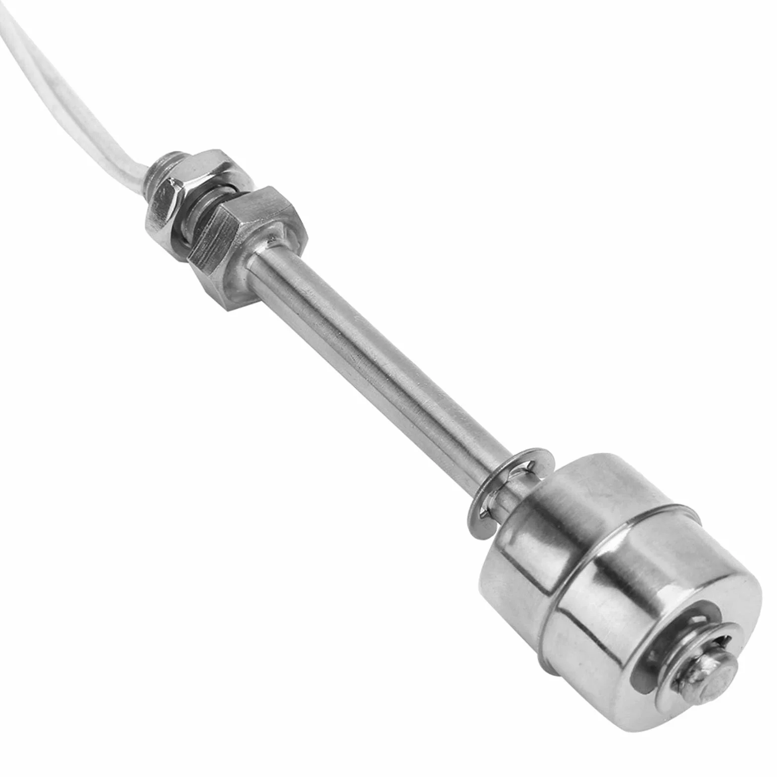 0-220V 100mm Przełącznik Pływakowy Czujnika Poziomu Cieczy, Pionowy Przełącznik Wody ze Stali Nierdzewnej Dla Zbiorników, Wież Ciśnień, Podgrzewaczy, Energii Słonecznej