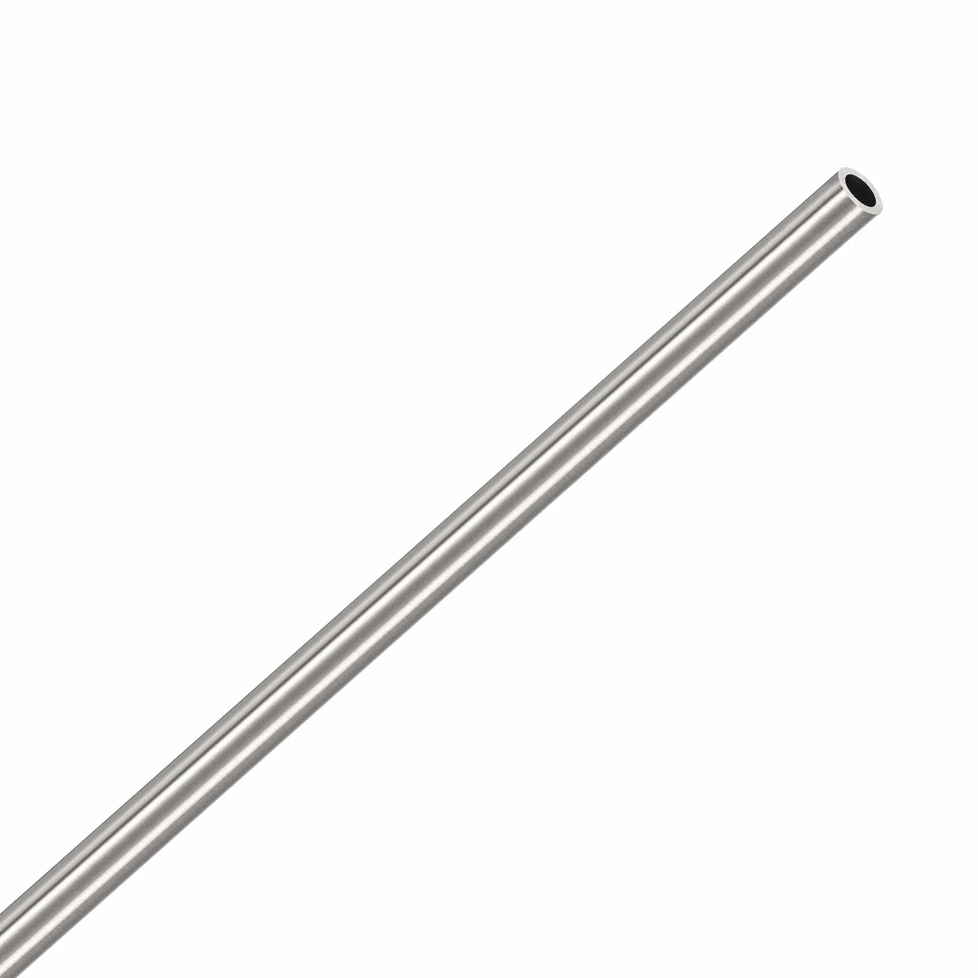 sourcing map Rękodzieło okrągła rura 304 stal nierdzewna 6 mm średnica zewnętrzna 1 mm grubość ścianki 300 mm długości