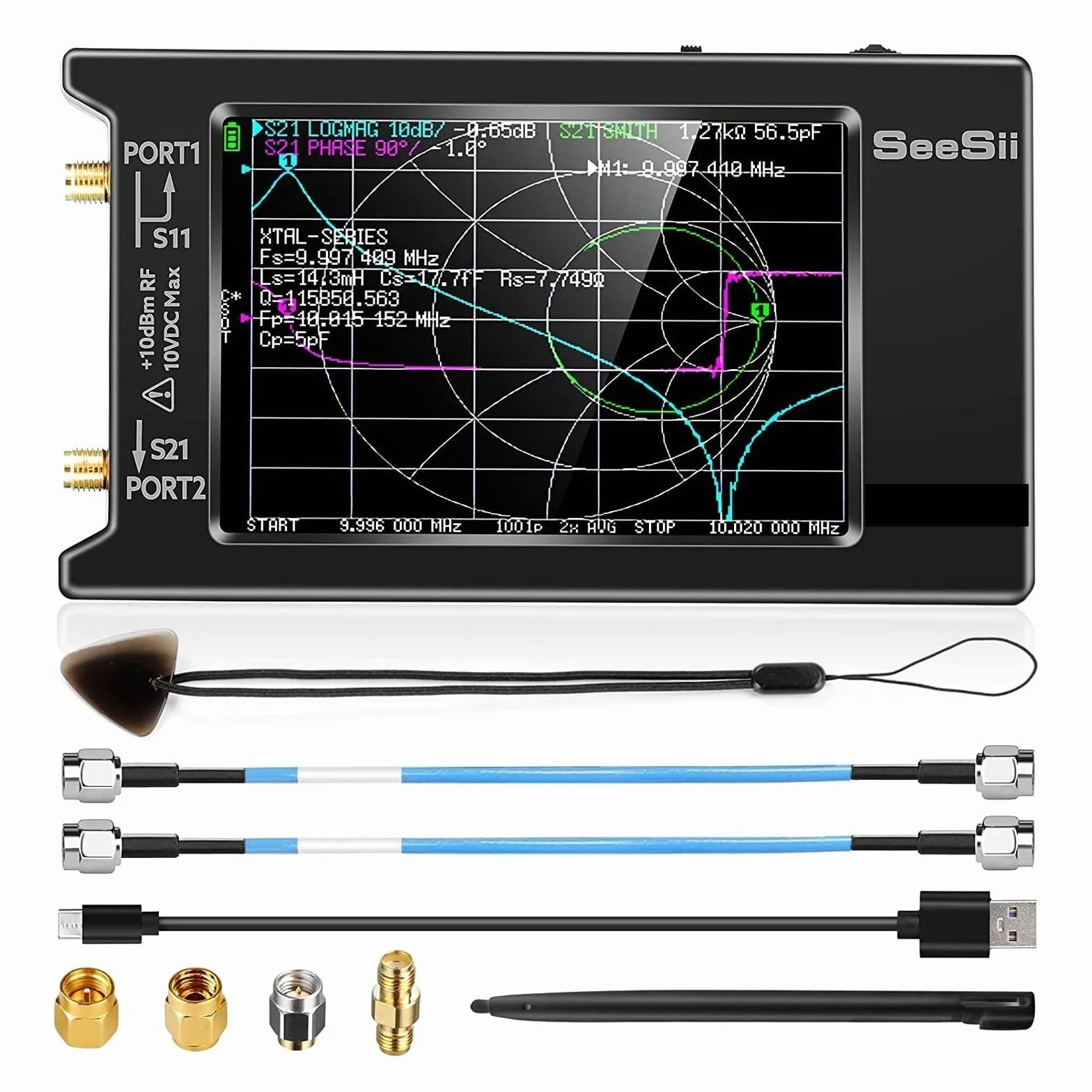 Spectrum Analyzer VNA 50kHz-6.3GHz wektorowy analizator sieci antenowy HF VHF UHF SWR 4-calowy