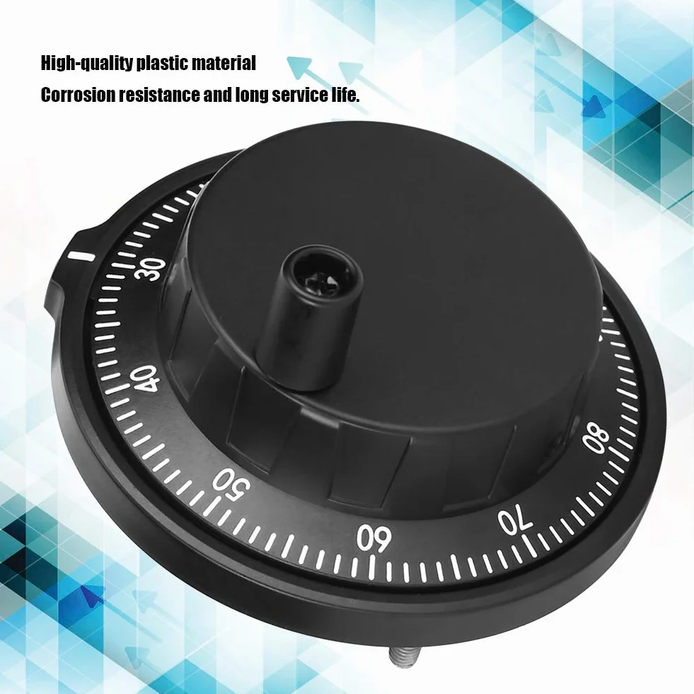 Pokrętło ręczne CNC 80 mm 100PPR enkoder impulsów z tworzywa sztucznego