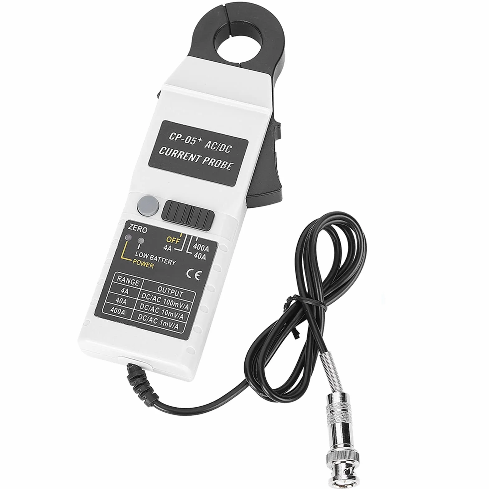 Sonda Prądowa Cęgowa CP-05+ AC/DC do Oscyloskopu – 200 KHz, 400 A o Wysokiej Czułości i Dokładnych Odczytach