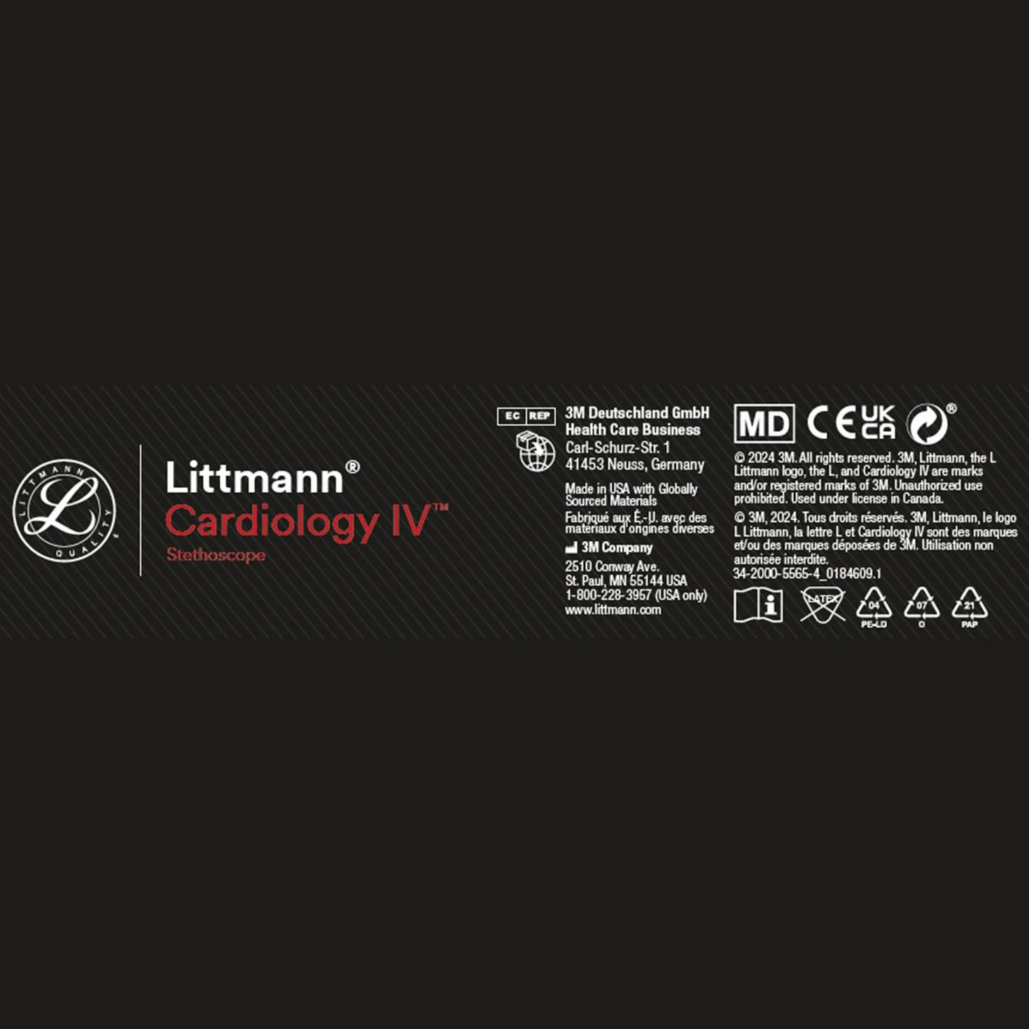 3M Littmann Cardiology IV Stetoskop diagnostyczny 6187C, stal nierdzewna, Midnight Blue