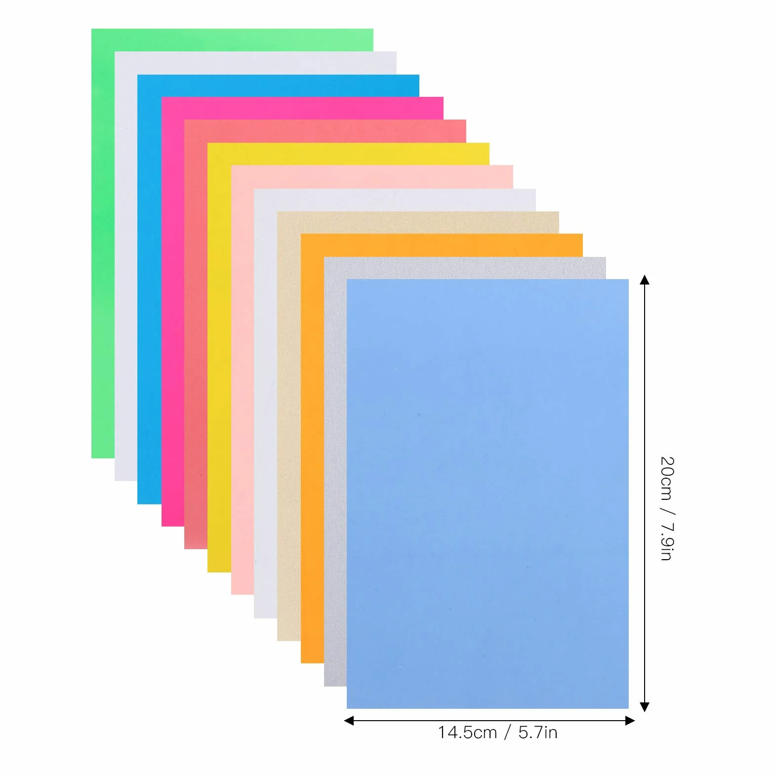 Arkusze Folii Termokurczliwej, 12 Sztuk Kolorowe Folie Termokurczliwe Papiery DIY Brelok Ręcznie Robione Akcesoria 14.5x20cm