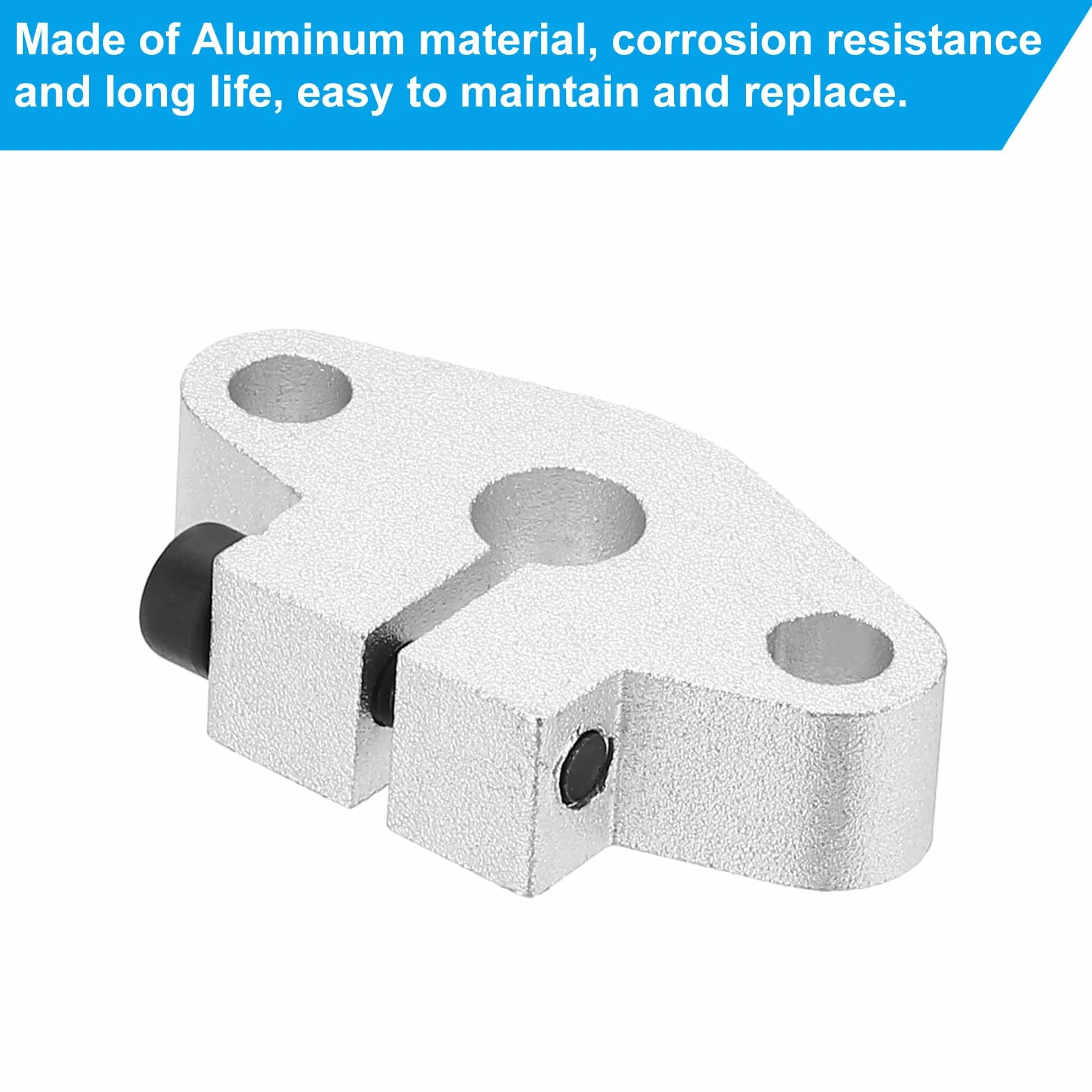 PATIKIL Shf8 Aluminiowy ruch liniowy drążek szynowy uchwyt zaciskowy prowadnicy 4 szt. do 8 mm wału