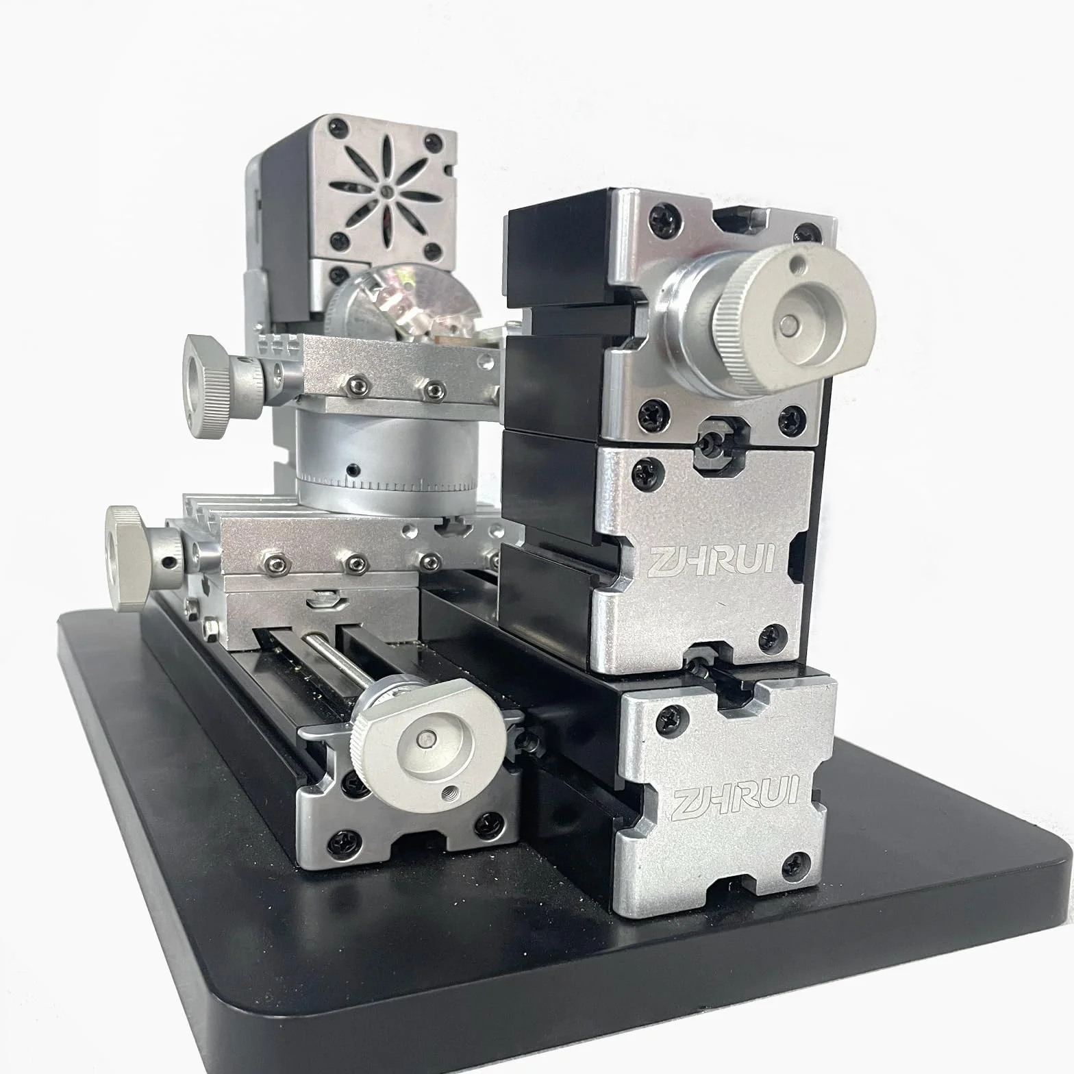 Wysoka moc 60W Mocny mini metalowy zestaw do majsterkowania 4-osiowa tokarka obrotowa z podstawą 12000 RPM do drewna, miękkich metali, plexiglassu, plastiku