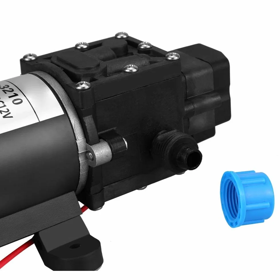 Pompa wodna, 12 V DC 100 W 8 l/min, 160 psi, wysokociśnieniowa pompa wodna, membranowa samozasysająca pompa wody do mycia