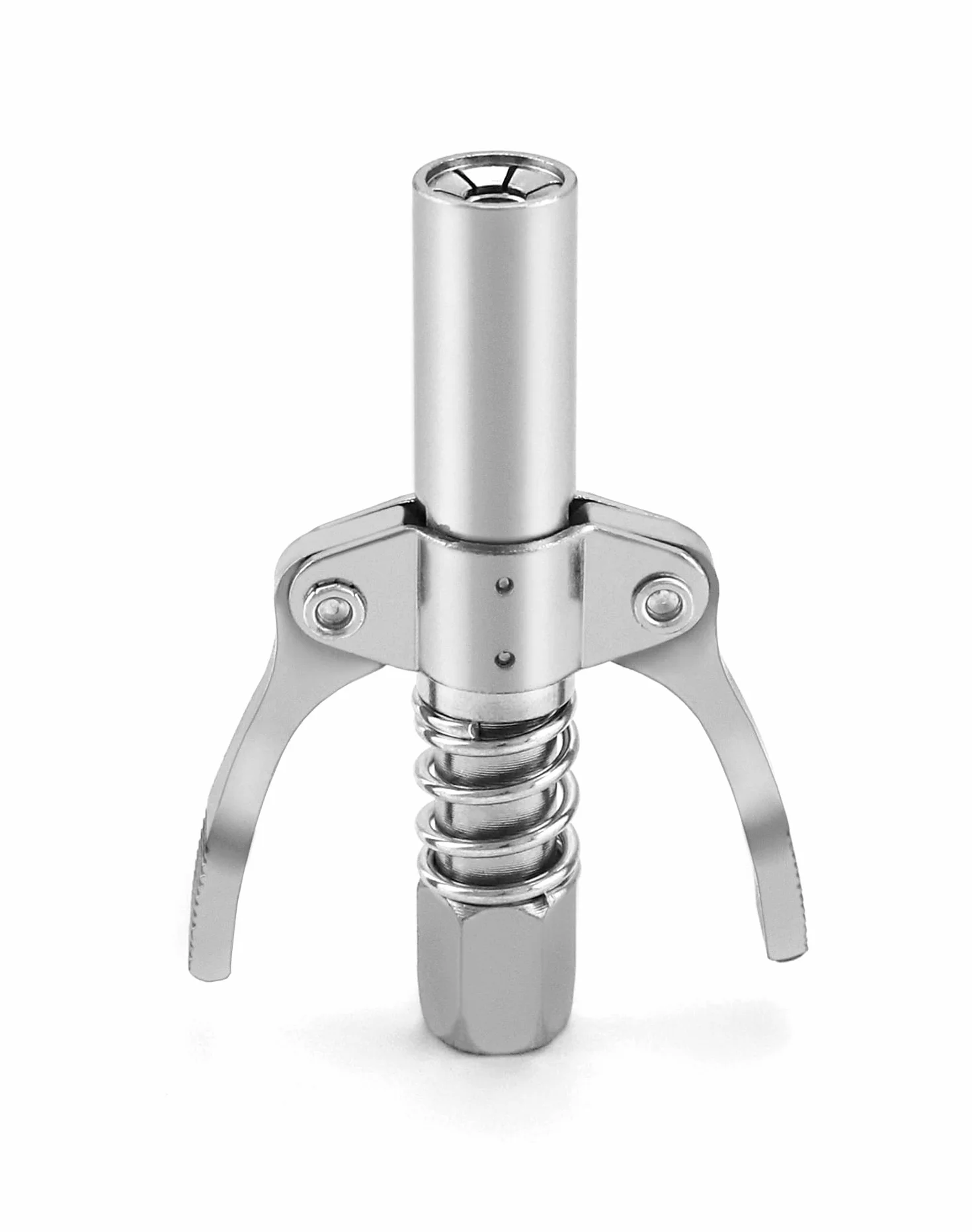 QWORK® Smarownica ustnik 1/8" NPT 10000 PSI G złączka podwójna rękojeść gwint wewnętrzny 10mm, odpowiednia do standardowych smarowniczek M6/M8/M10/M12/M14