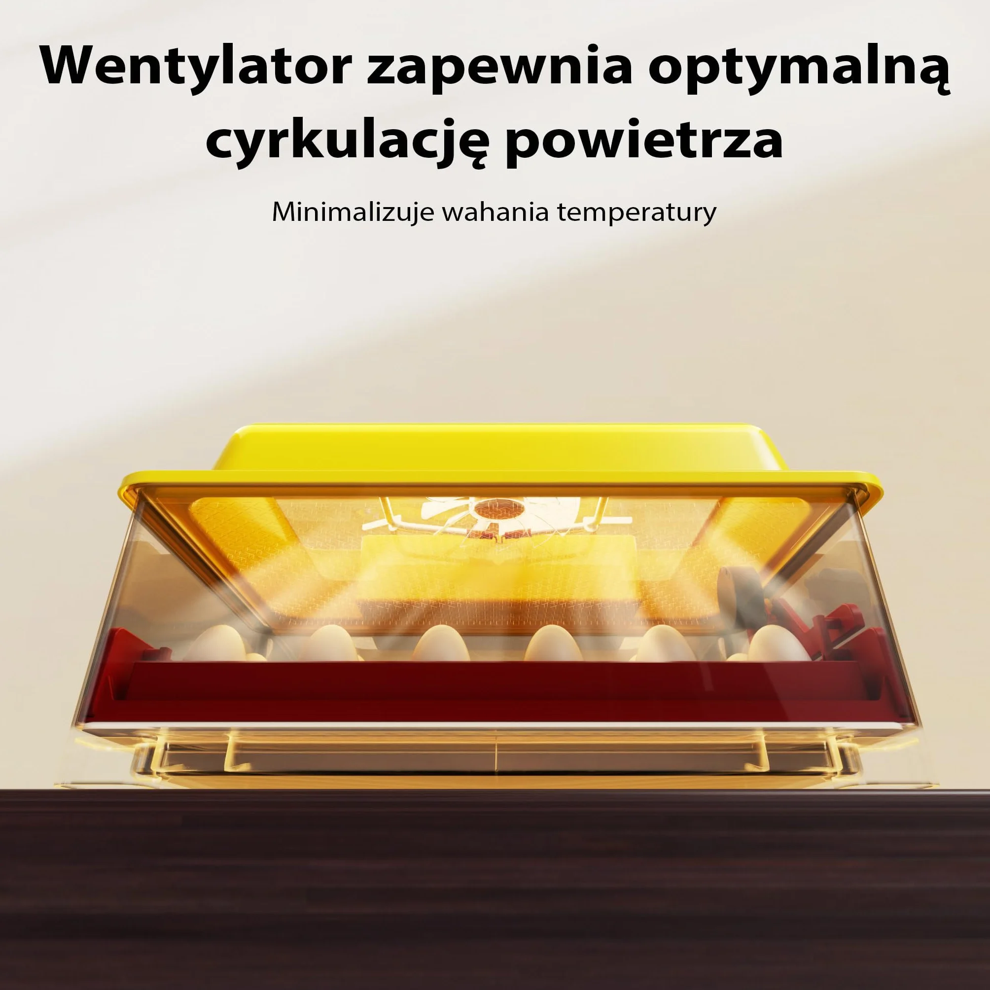 Wiltec Automatyczny inkubator dla 24 jaj, klujnik, wylęgarka z systemem obracania, precyzyjną regulacją temperatury i wilgotności do hodowli domowej