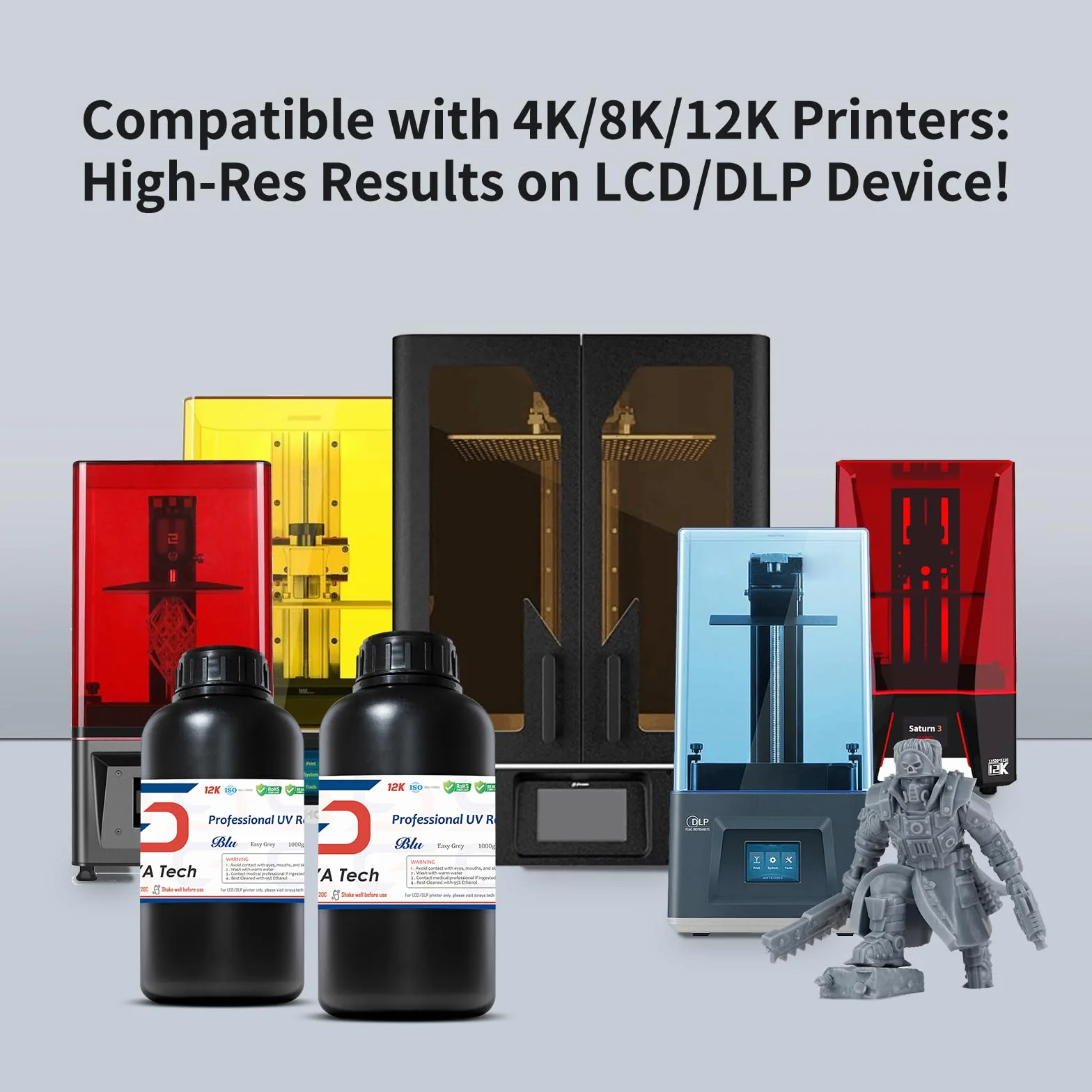 Siraya Tech Żywica Easy Grey 1 kg do drukarki 3D LCD/DLP wysokiej rozdzielczości
