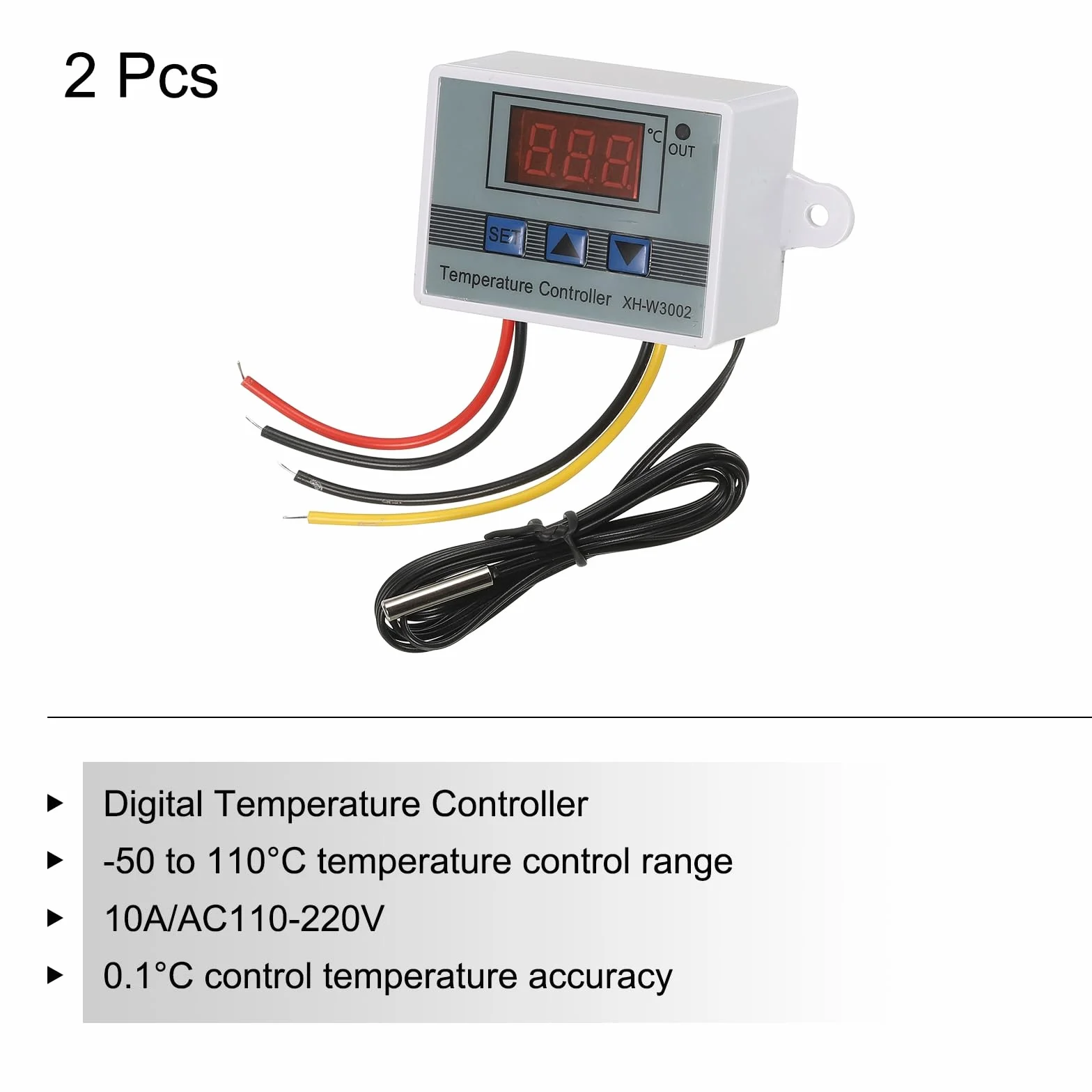 QUARKZMAN XH-W3002 cyfrowy regulator temperatury LED 10A 110-220V termostat ogrzewania i chłodzenia