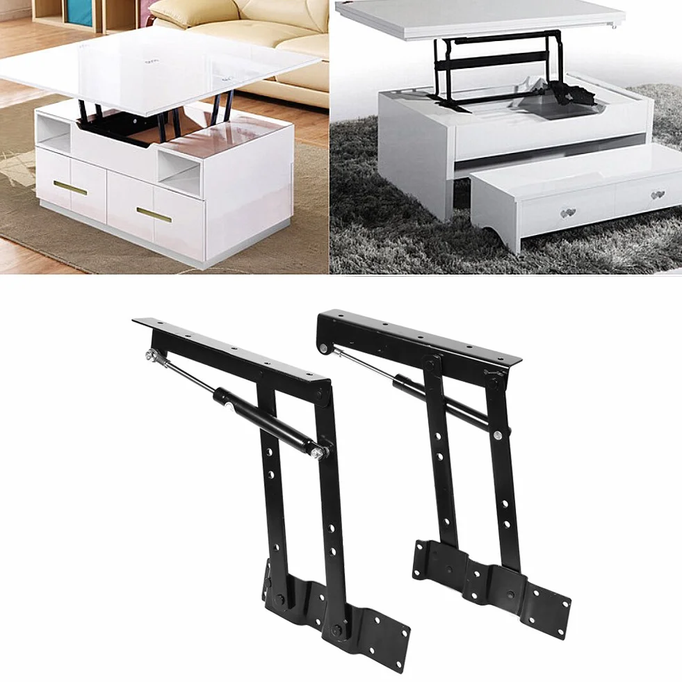 Zestaw zawiasów hydraulicznych 2 sztuki, czarna, maksymalne obciążenie 50 kg, ochrona przed rdzą