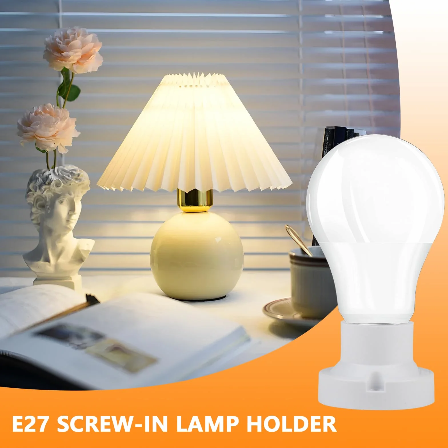 E27 oprawki do lamp vintage 10 sztuk biała