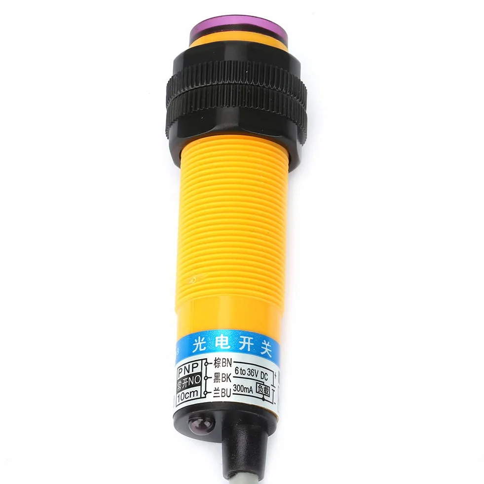 E3F-Ds10P1 Czujnik Zbliżeniowy Na Podczerwień 10 Cm M18 NPN DC 6-36V
