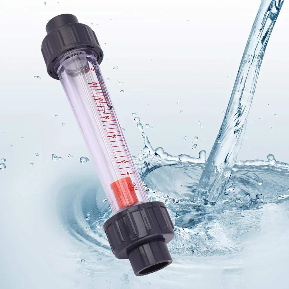 LZB-15(D) Obrotomierz przepływu wody Materiał Szkło Stal nierdzewna Plastik Przezroczysty rurociąg Przepływomierz Wskaźnik przepływu cieczy (5-50 mL/H)
