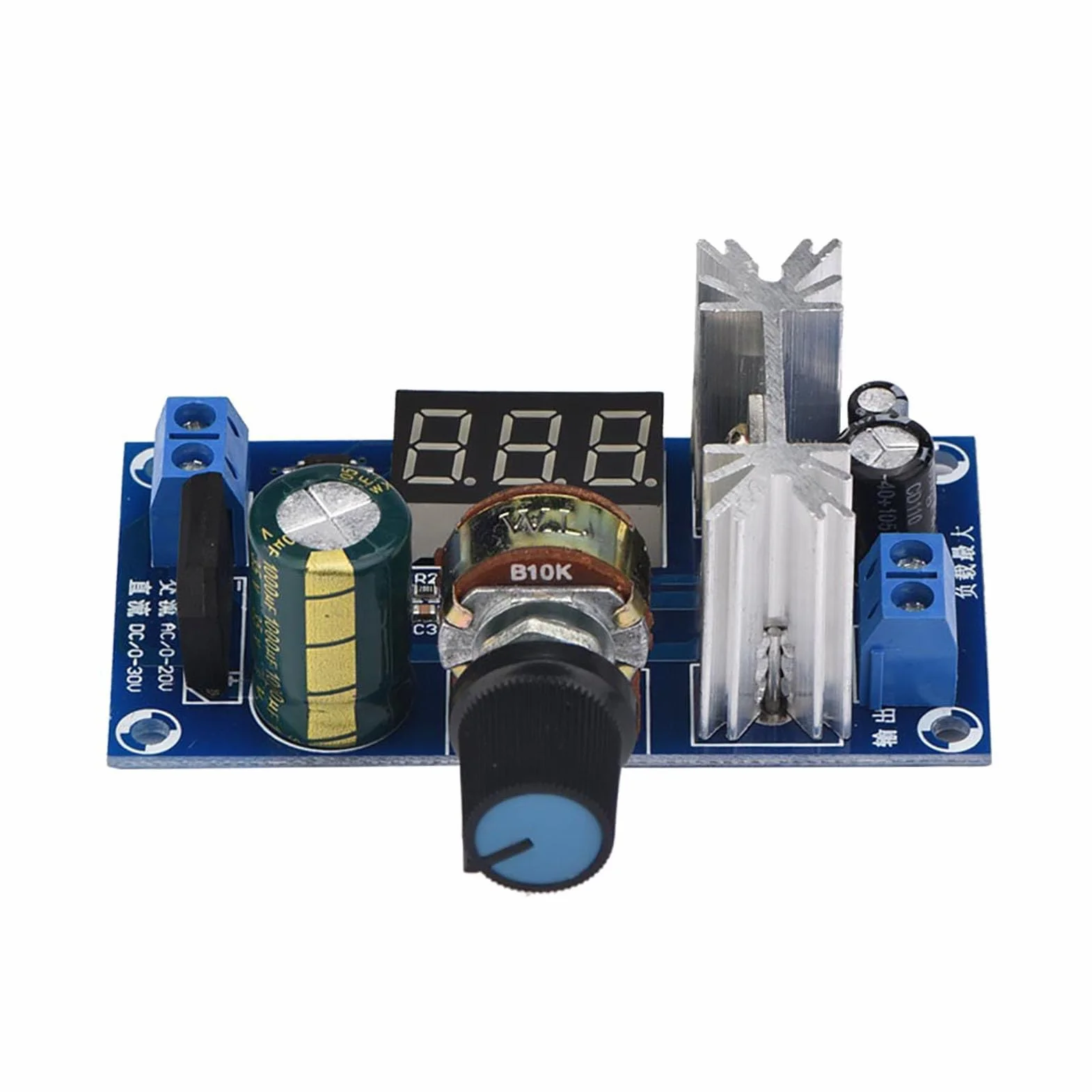 LM317 Regulowane Napięcie, 317 Regulowany Zasilacz LM317 Regulator Mocy Regulator Regulator Napięcia Zasilania Panel Zasilania Cyfrowy Wyświetlacz Napięcia