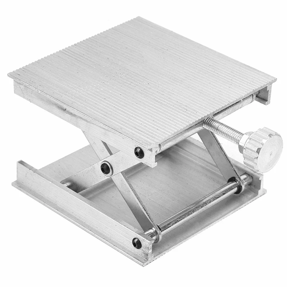 Podnośnik Laboratoryjny 90x90 mm Regulowany Stojak Poziomica Laserowa