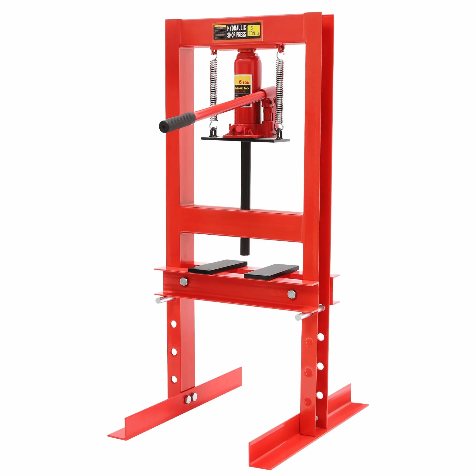 Prasa hydrauliczna 6T z regulacją wysokości 0-28 cm, stal węglowa, ręczna prasa ramowa