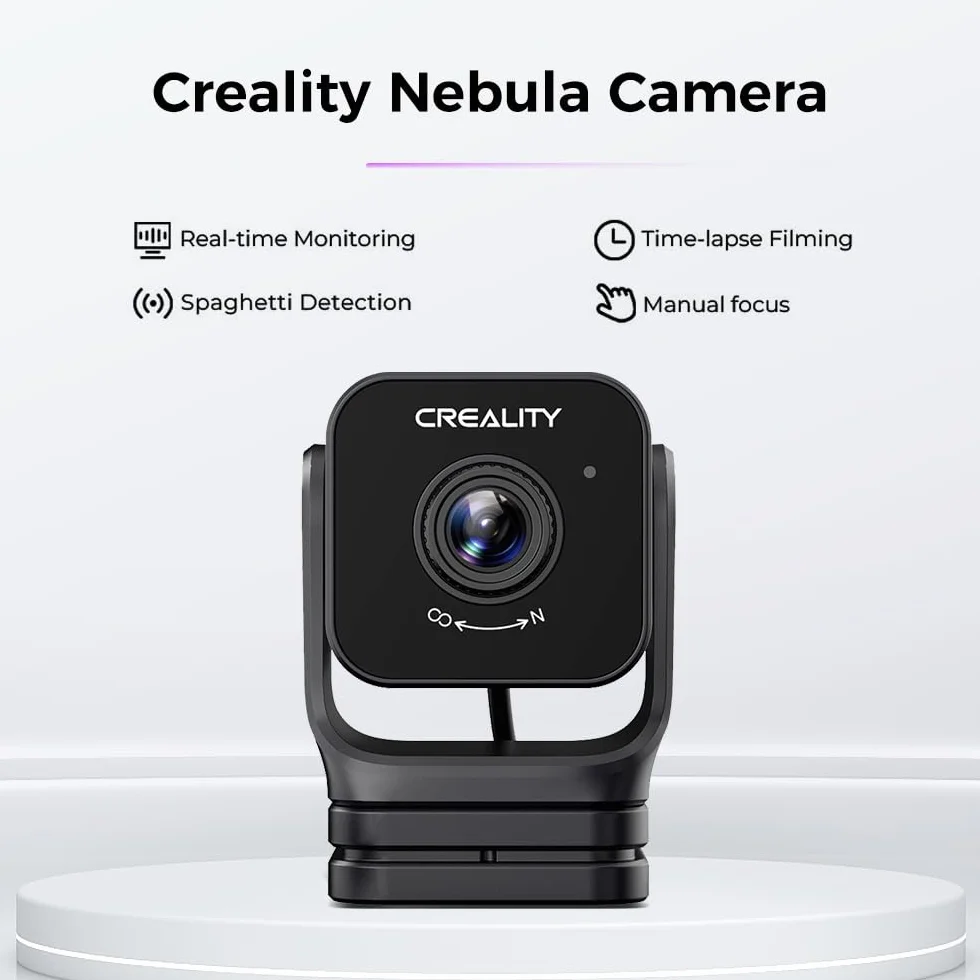 Creality Nebula Kamera 24h Monitoring Automatyczne Tworzenie Filmów Poklatkowych Kompatybilny z Sonic Pad Nebula Pad Ender 3 V3 KE CR 10
