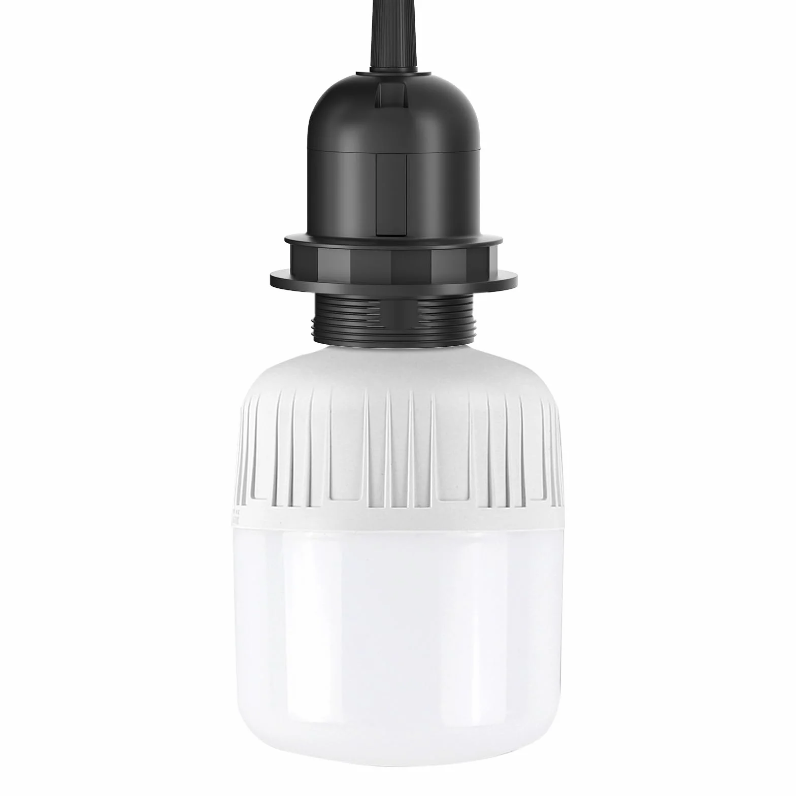 Oprawka lampy E27 z kablem i przełącznikiem, czarna, lampa wisząca z wtyczką EU