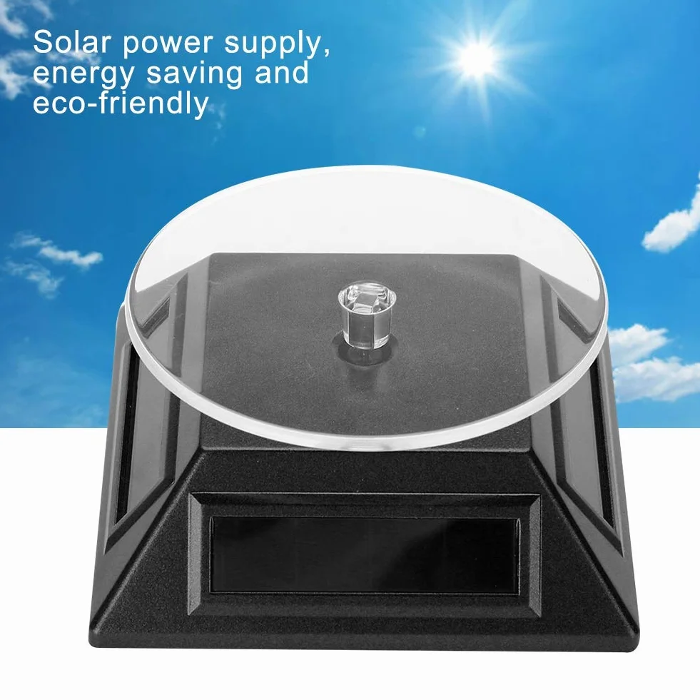 Stojak Obrotowy 360° Solarny Organizer Gramofon Fotograficzny Czarny