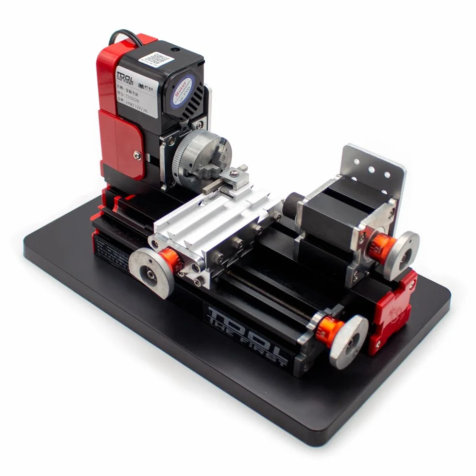 Diy Mini Tokarka Miniaturowa Metalowa Wielofunkcyjna Maszyna Tokarka 20000 Obr./Min do Nauczania W Szkole Laboratorium Diy