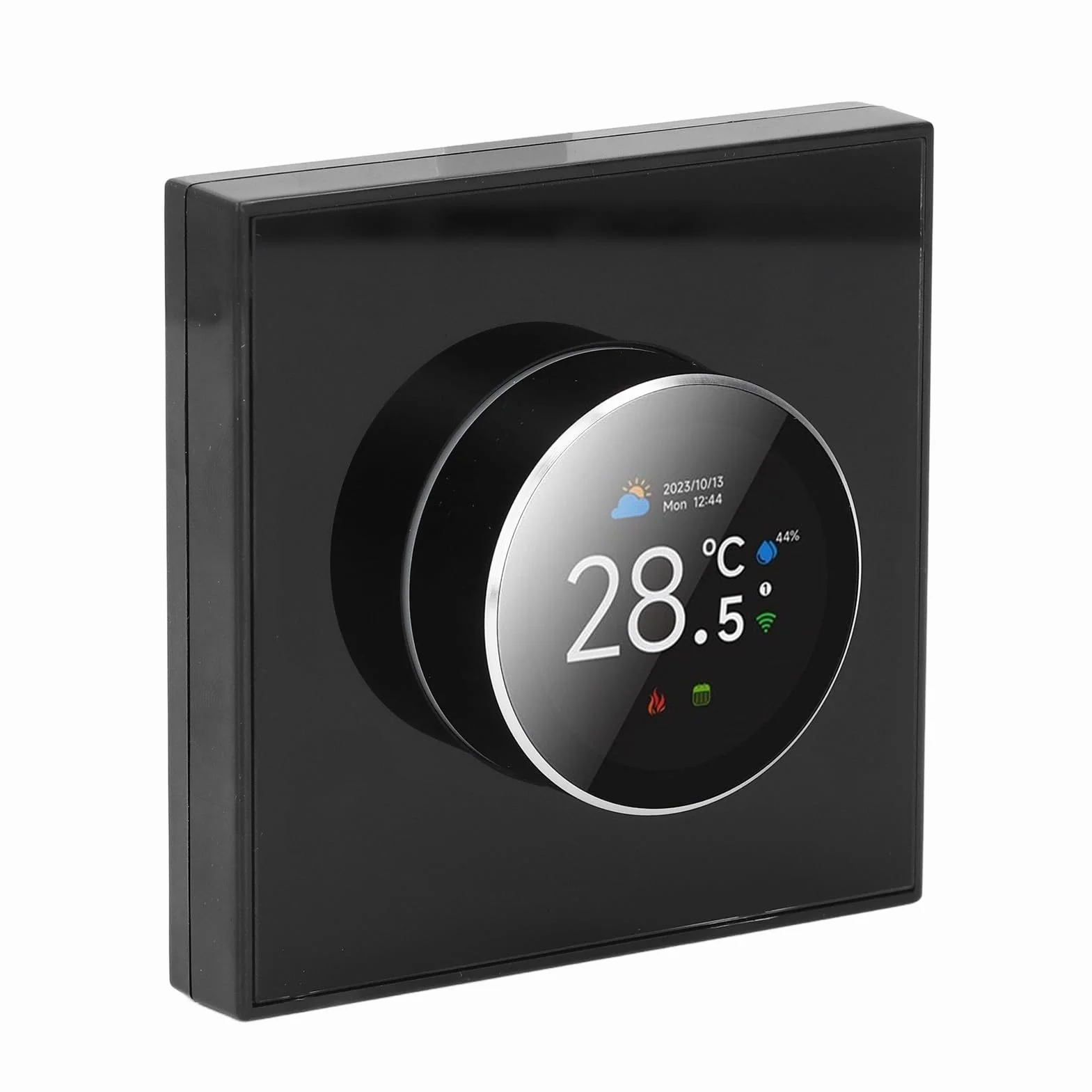 Smart Knob Termostat, Dwukierunkowe Obrotowe Efekty światła Ogniska, Kontrola Głosu Aplikacji Tuya, Zakres Temperatury 5-35 ° C