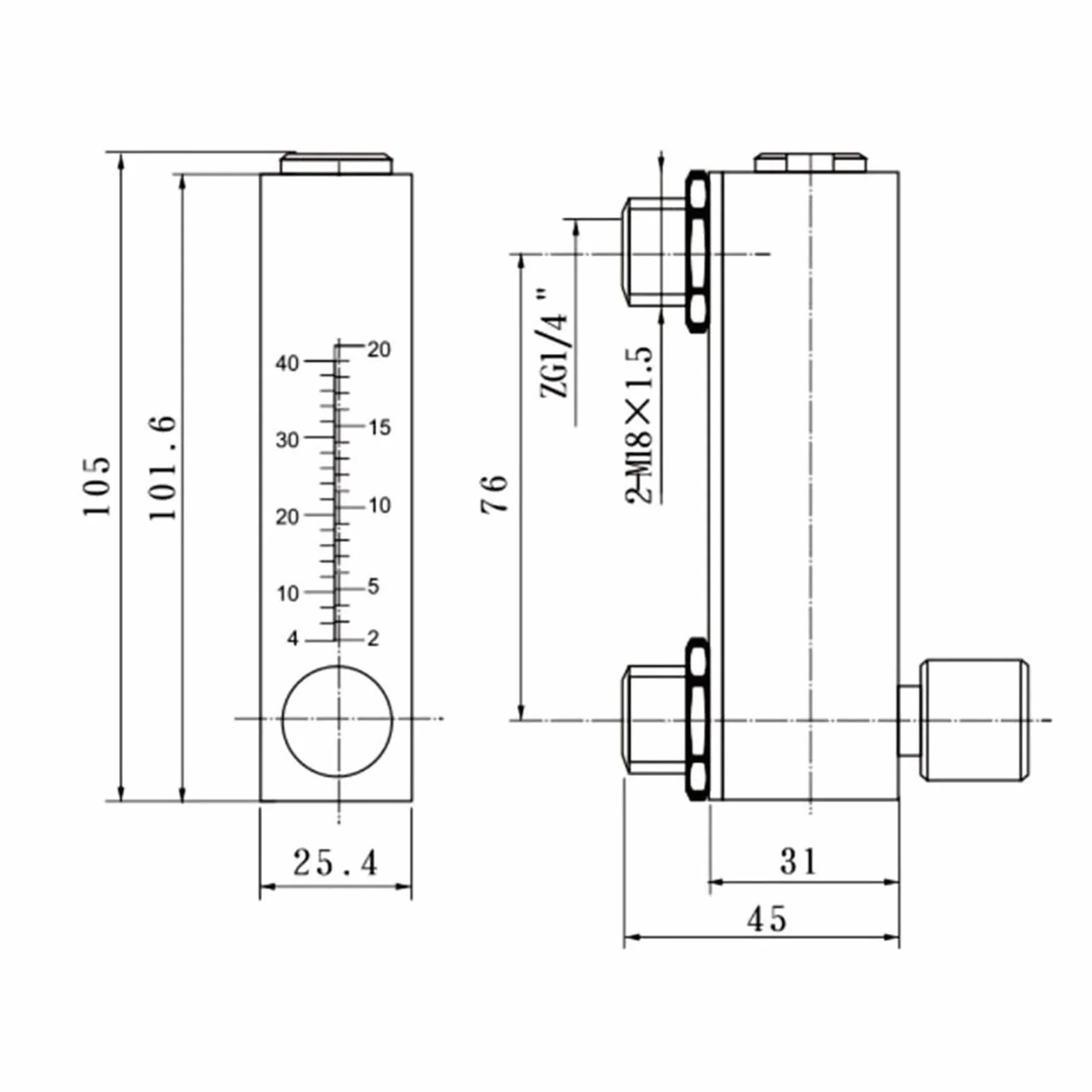 LZT-6T kwadratowy panel typ przepływomierz gazowy miernik przepływu powietrza rotametr 0,1-0,8 0,1-1,0 0,3-3 0,5-8 1-5 1-10 2-20 4-40 5-50 6-60 l/min (0,5-8 l na min)