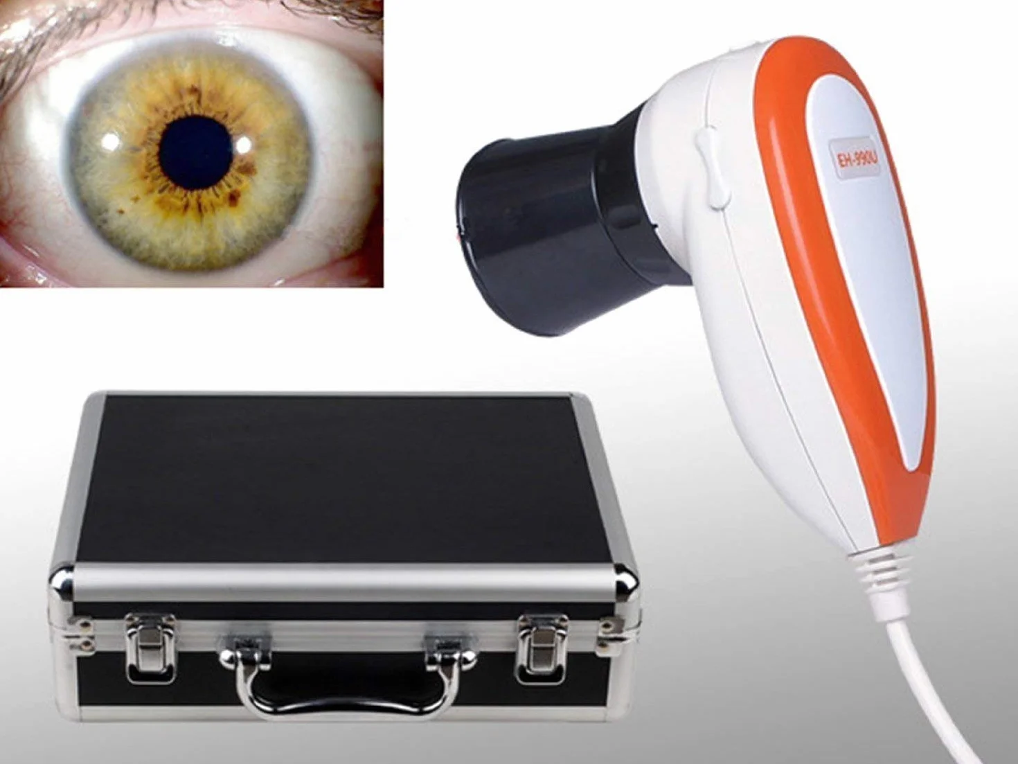 Kamera do oczu CCD USB 5,0 MP 30x obiektyw irysa z oprogramowaniem analizy