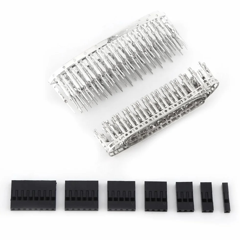 310 sztuk 2.54mm męski zestaw złączy żeńskich