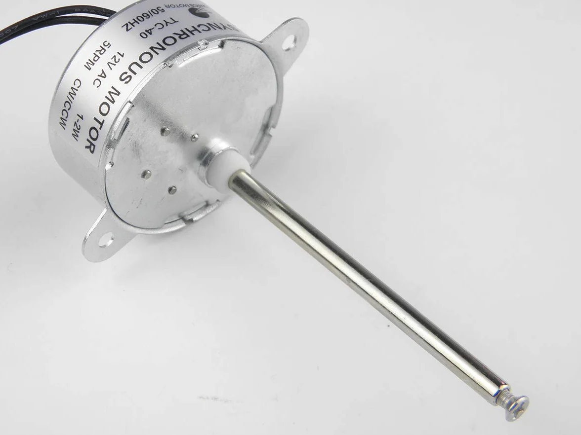 CHANCS TYC40 Silnik Synchroniczny 12V AC 5 RPM 74mm Zasilacz AC 220V