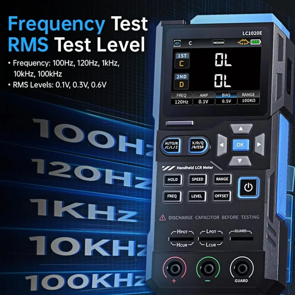Tester rezystancji i indukcyjności kondensatorów LC1020E SMT