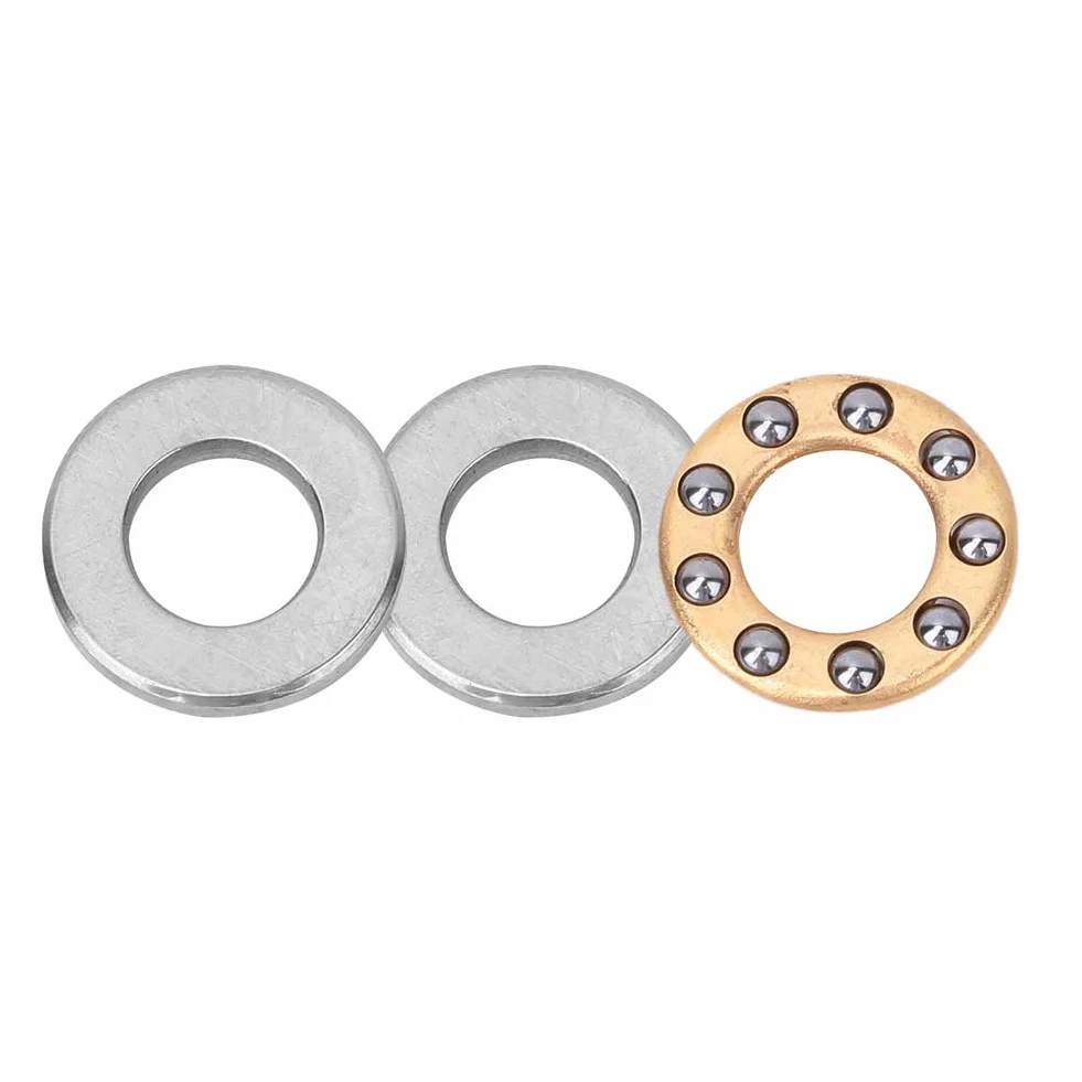 Łożyska Kulkowe Wzdłużne F5-11M 5x11x4,5mm Stalowe Miniaturowe Zestaw 10 Sztuk