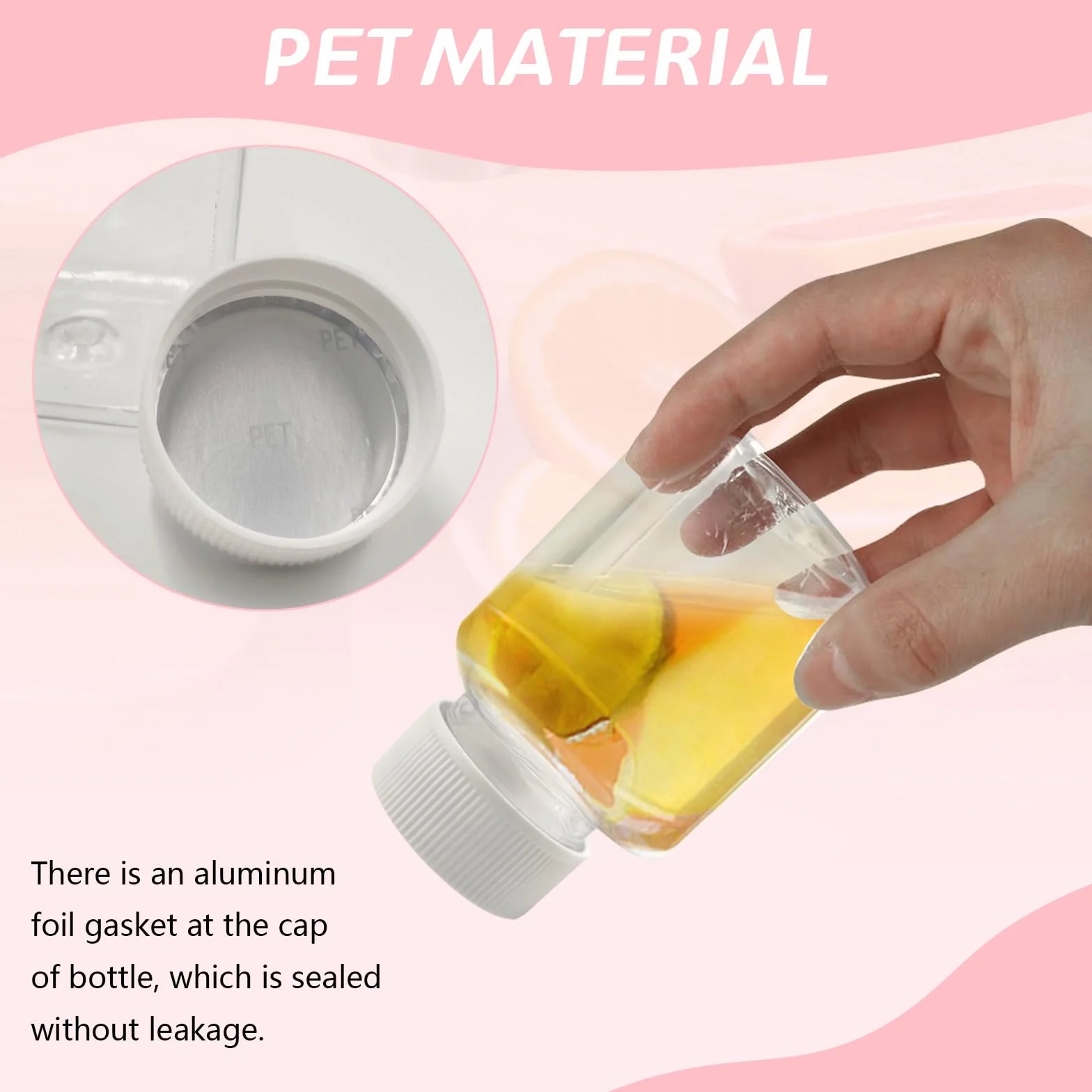 16 przezroczystych butelek plastikowych, 100 ml, puste kwadratowe butelki z tworzywa sztucznego, mini butelki do smoothie, soku, wielokrotnego użytku, do mleka, kawy