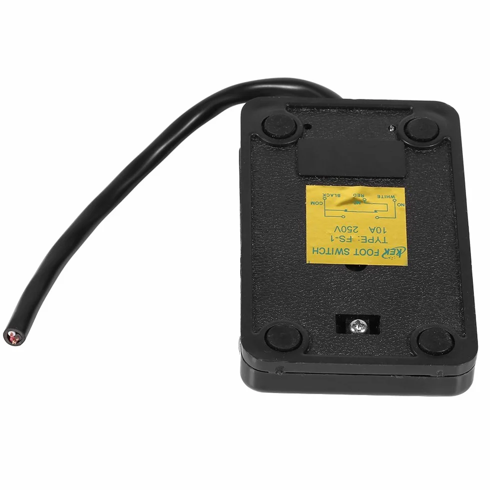 Przełącznik pedału nożnego 220 V 380 V elektryczny sieciowy mechaniczny z kablem 10 cm