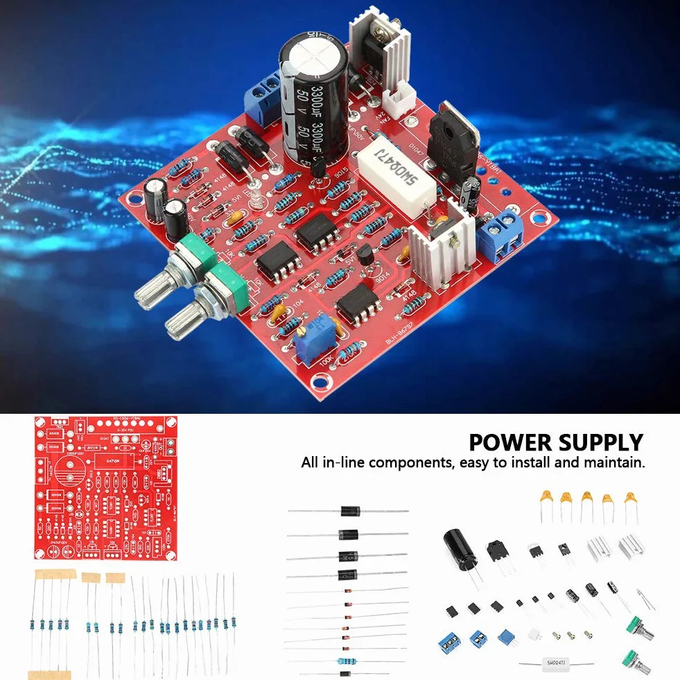 Regulowany Zasilacz Stabilizowany DC 0-30V 2mA-3A Laboratoryjny DIY