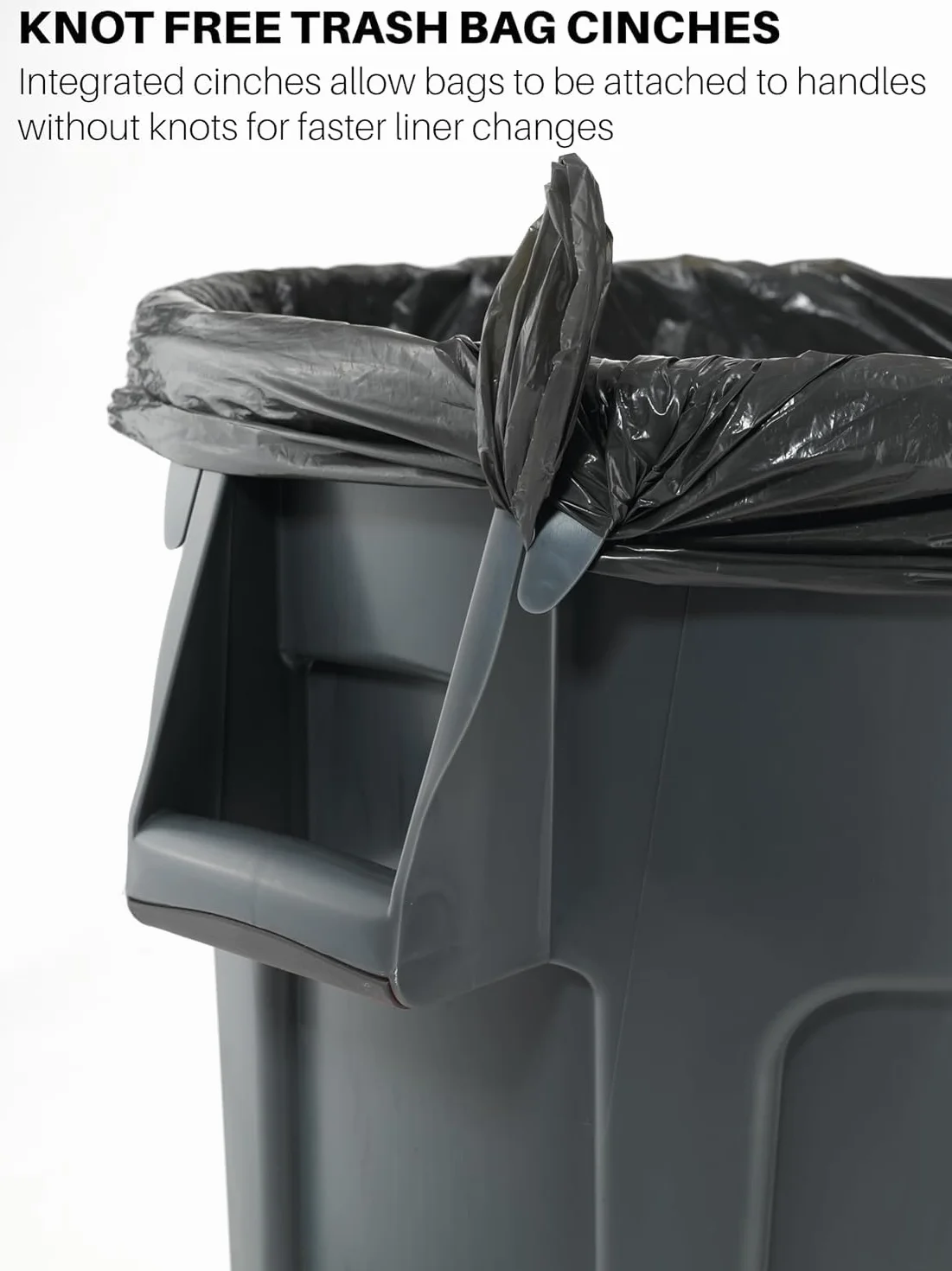 Rubbermaid Commercial Products Vented Brute okrągły pojemnik, 38 l, szary FG261000 szary