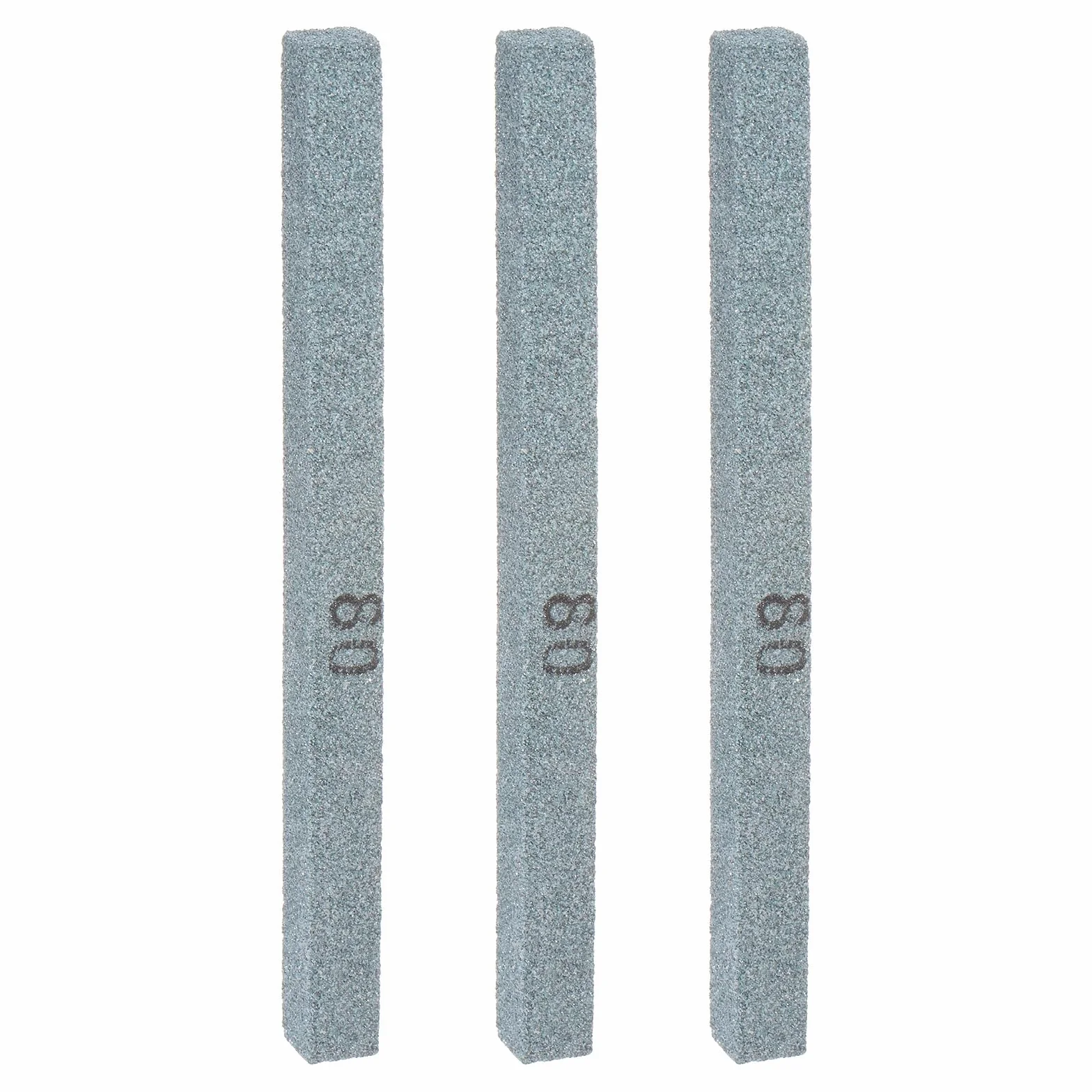 QUARKZMAN 3 szt. kamienie szlifierskie 80 ziarnistość 150 mm x 12 mm x 12 mm prostokąt zielony węglik krzemu kamień do ostrzenia noży